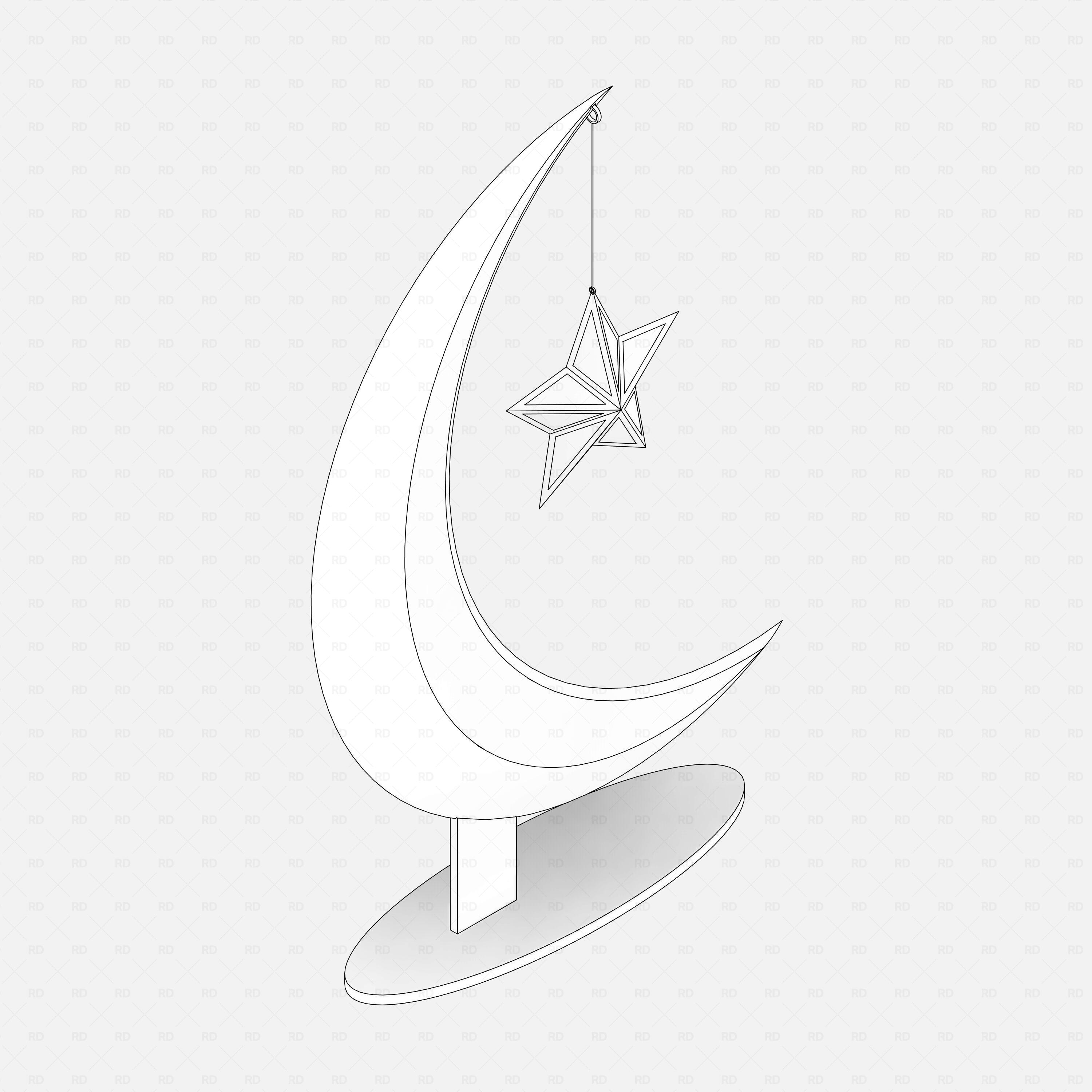 Revit ramadan decor Pack RD Studio BIM blocks rfa crescent moon islamic decor