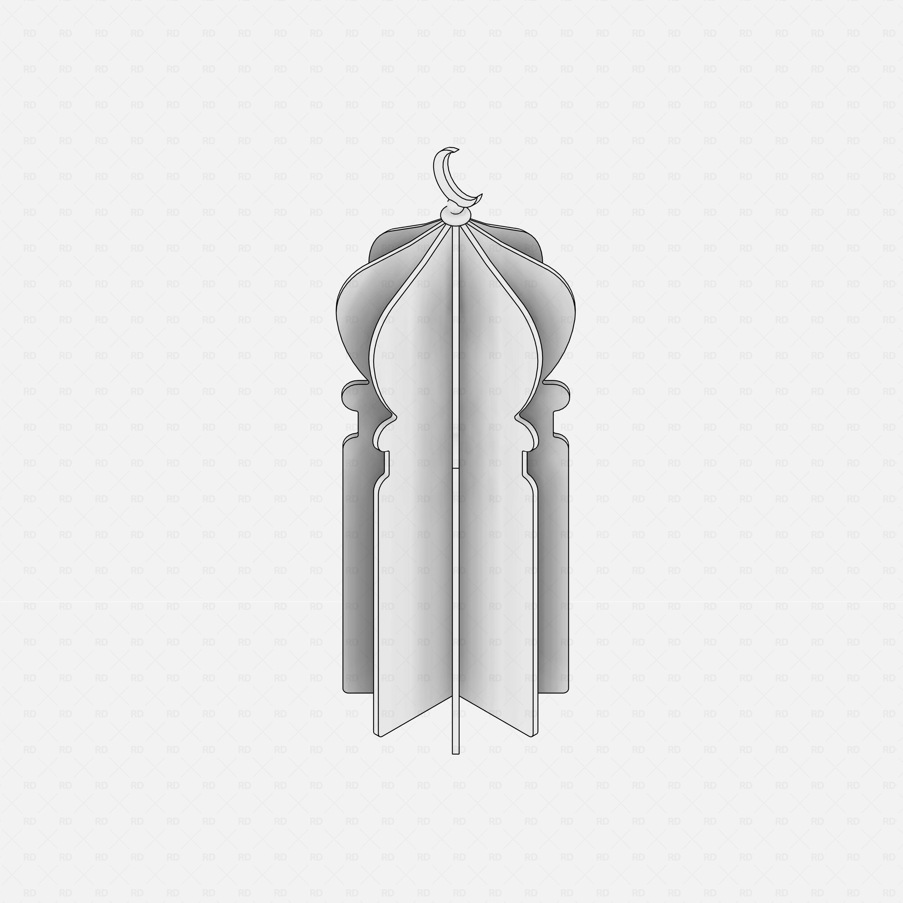 Revit ramadan decor Pack RD Studio BIM blocks rfa free download ramadan mosque statue table decor