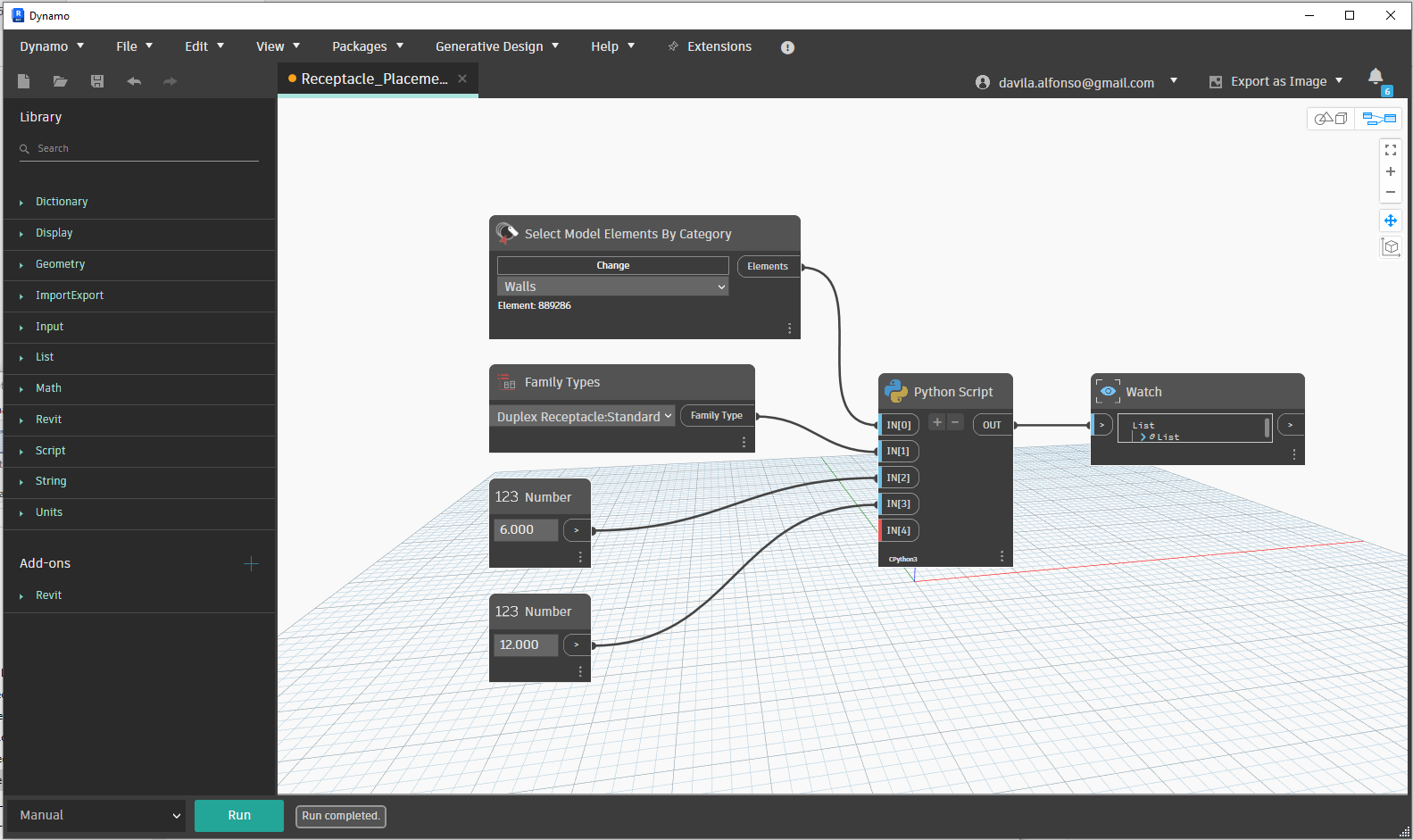 Revit MEP Dynamo Script DualSide Receptacle Placement RD Studio