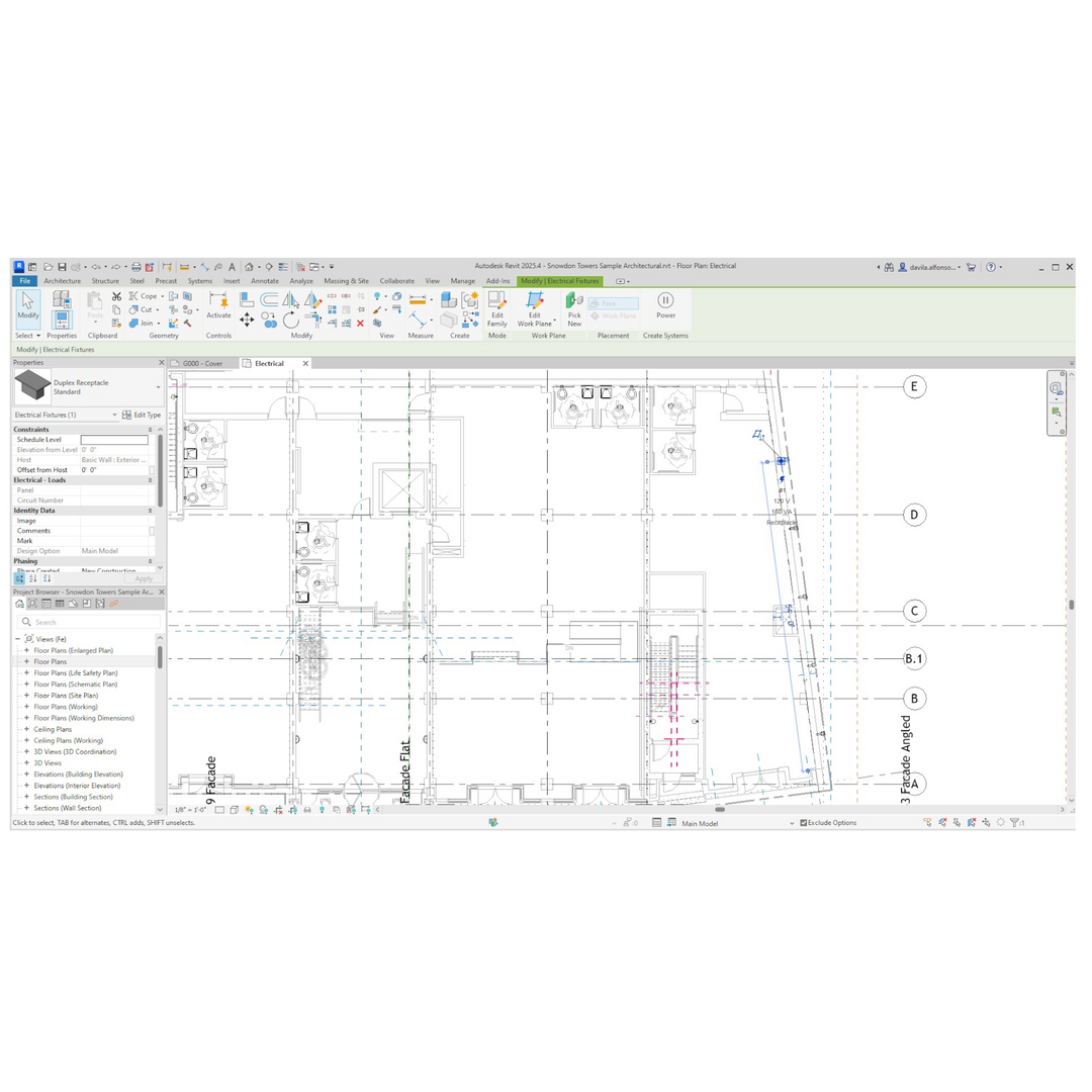 Revit MEP Dynamo Script DualSide Receptacle Placement RD Studio
