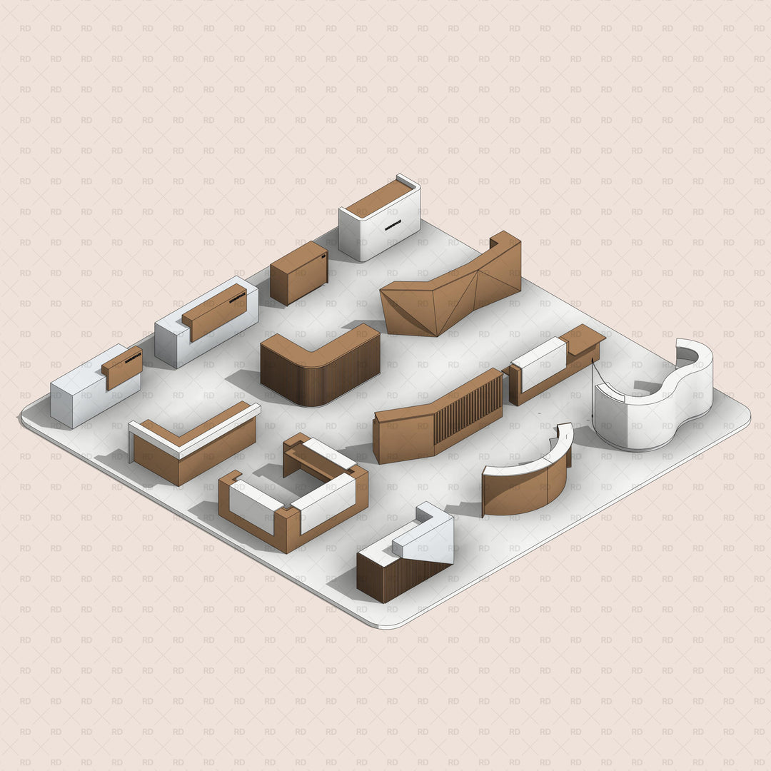 Revit Office Families & Commercial Workspace BIM Models | RD Studio