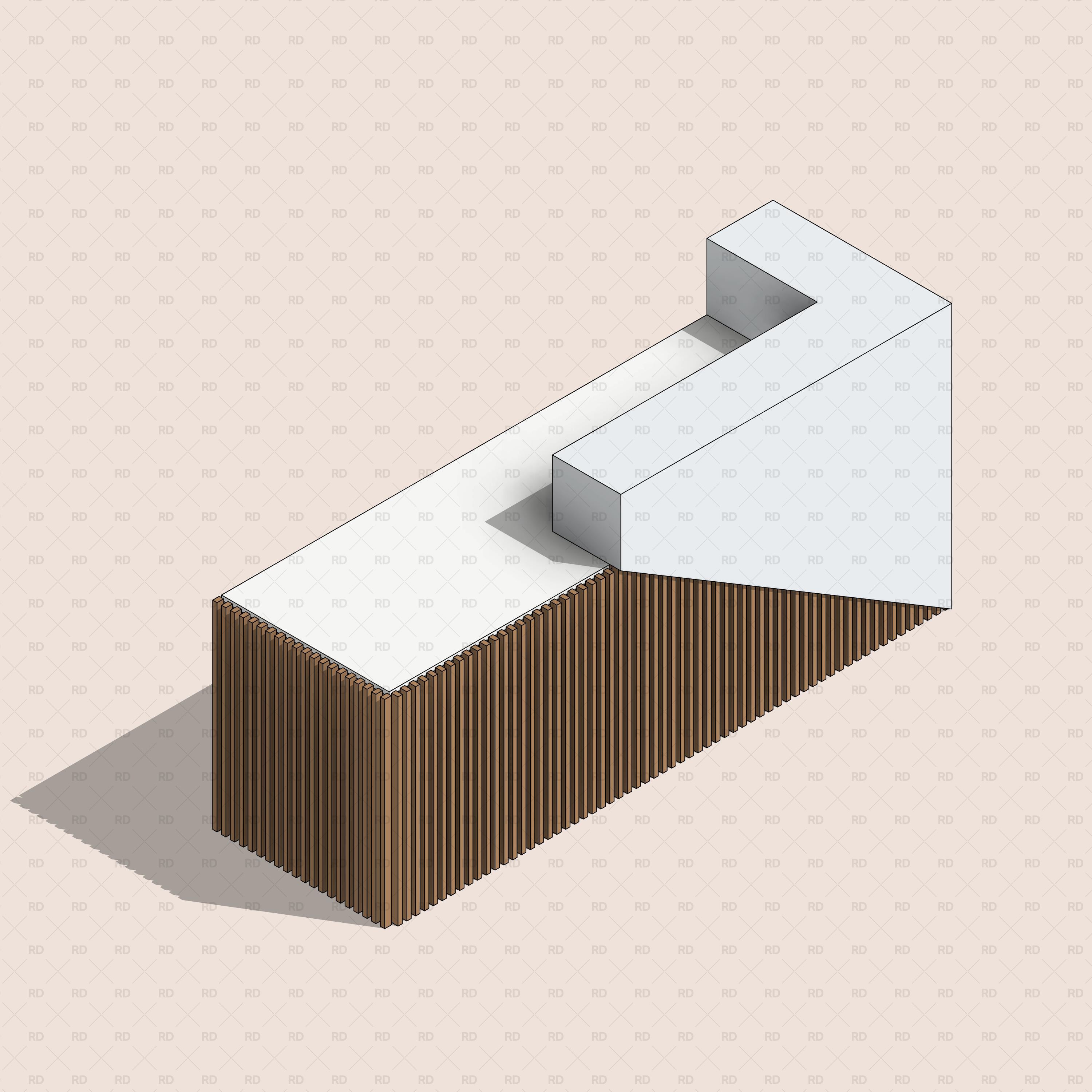 revit reception desk family