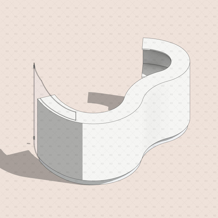 Download Parametric Revit Families - Reception Desks | Revit Dynamo