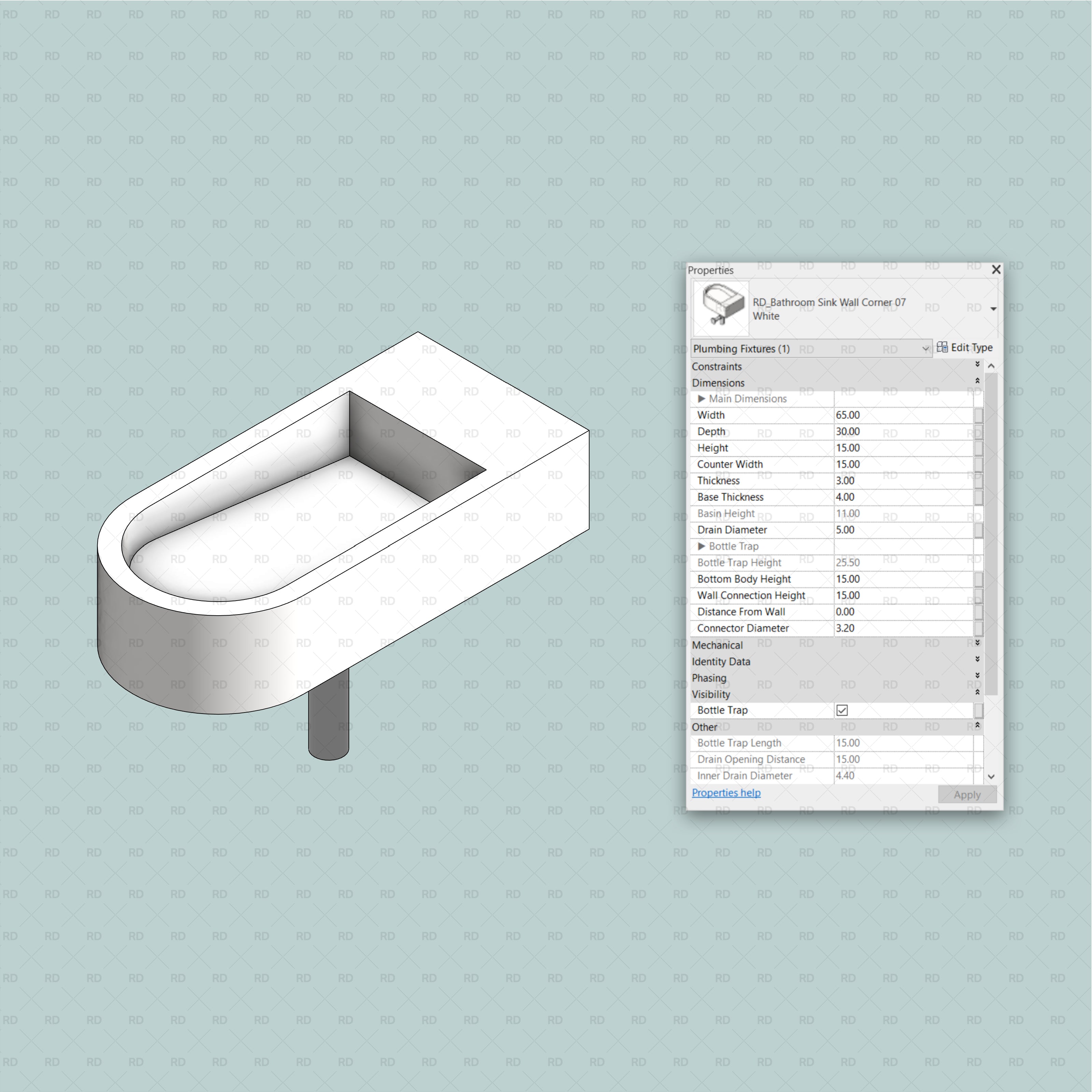 revit bathroom sink family