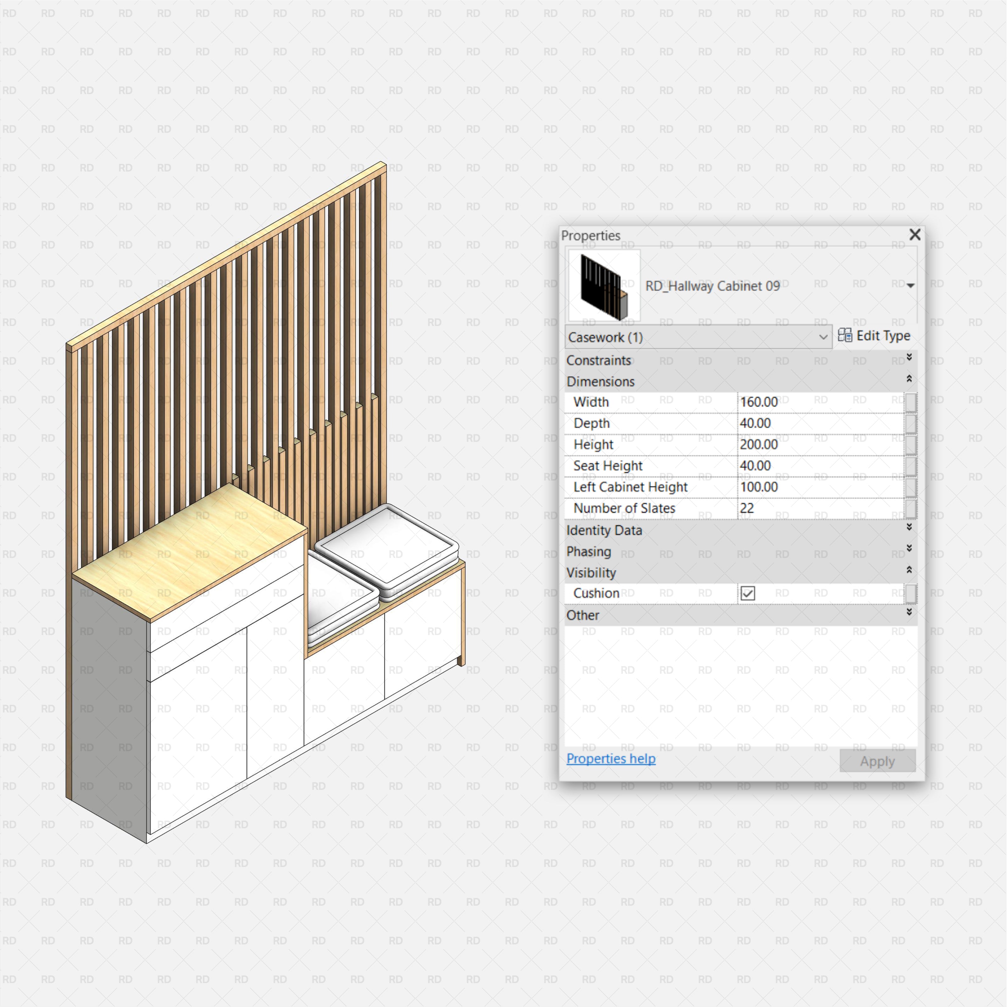 revit entrance storage