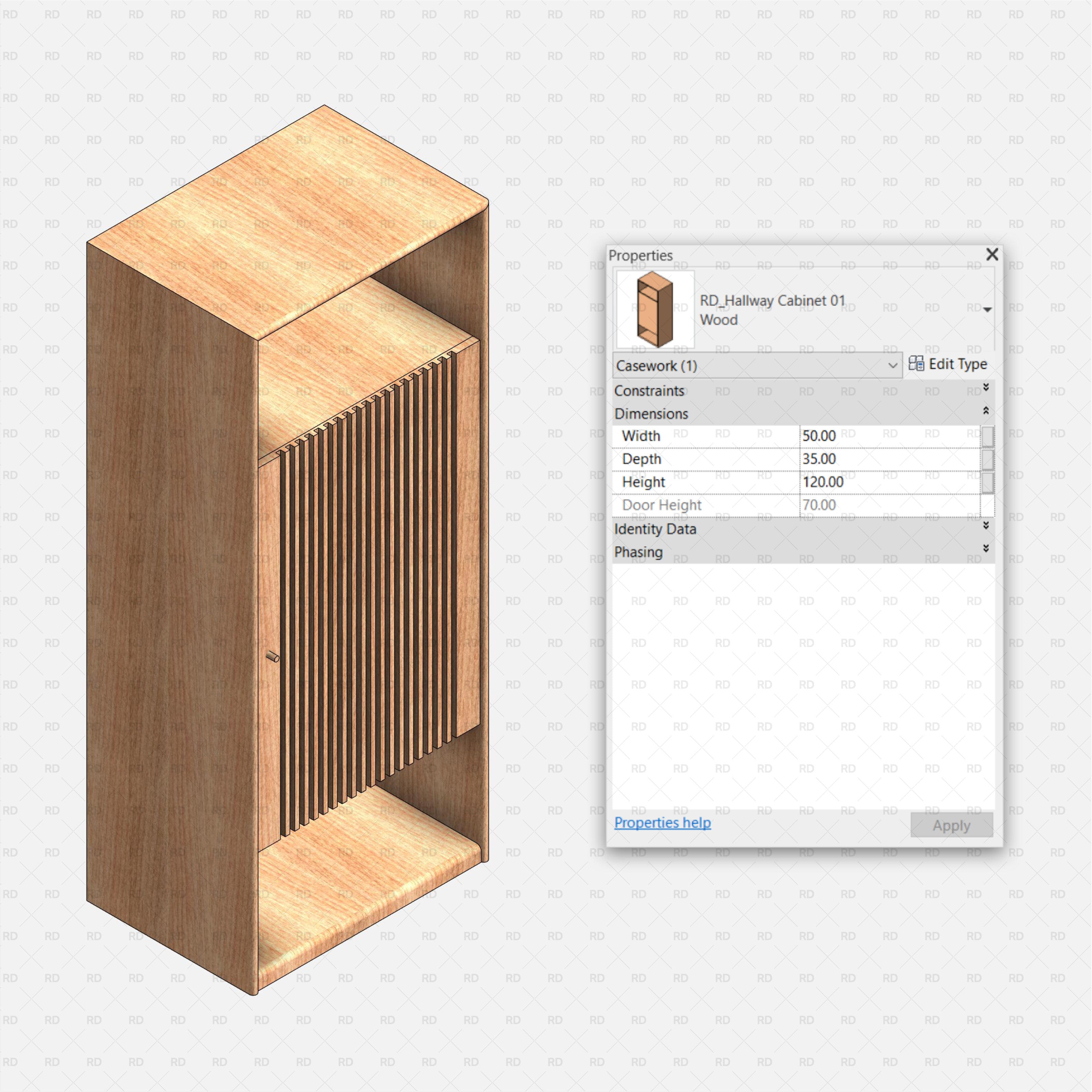 revit cabinet family