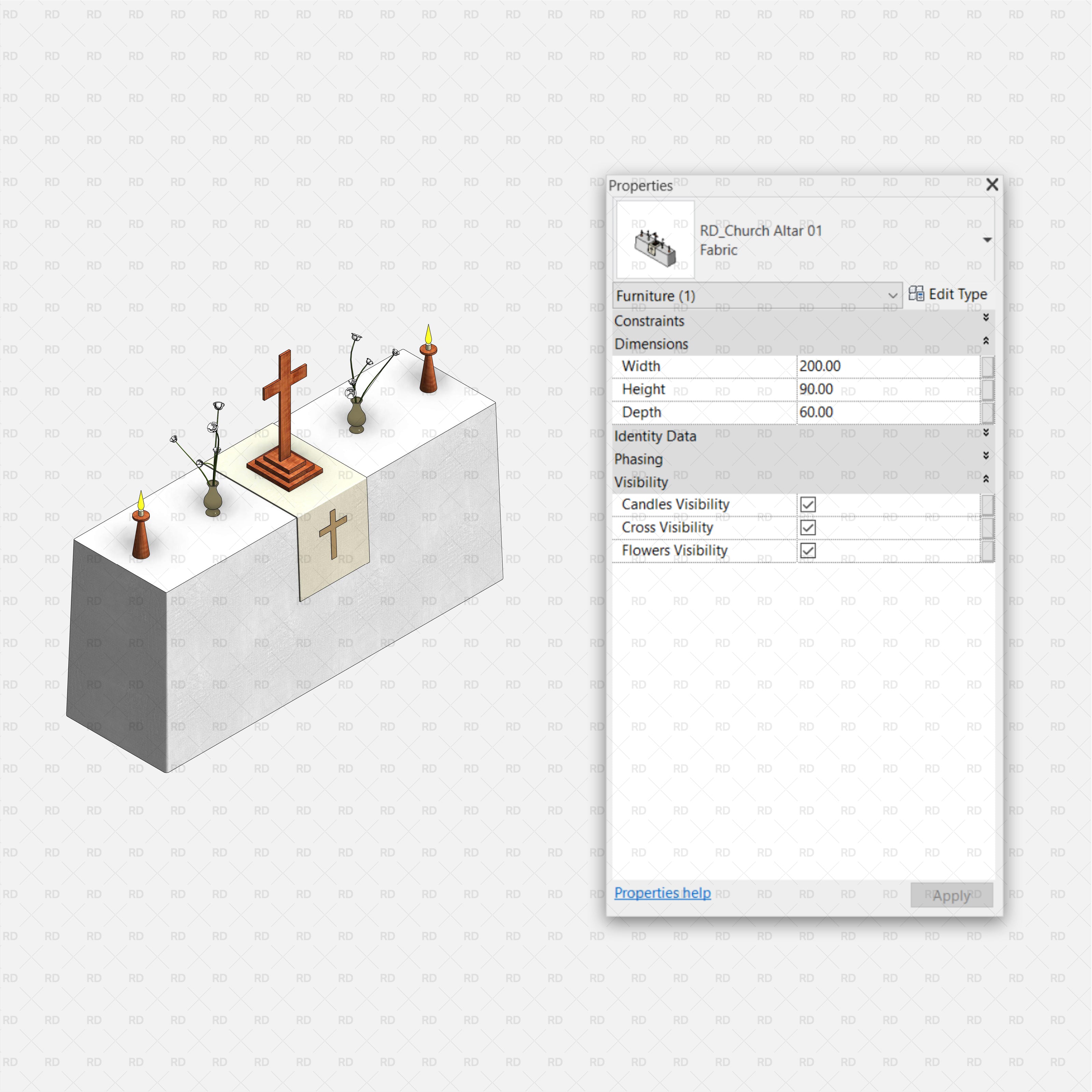 revit church altar