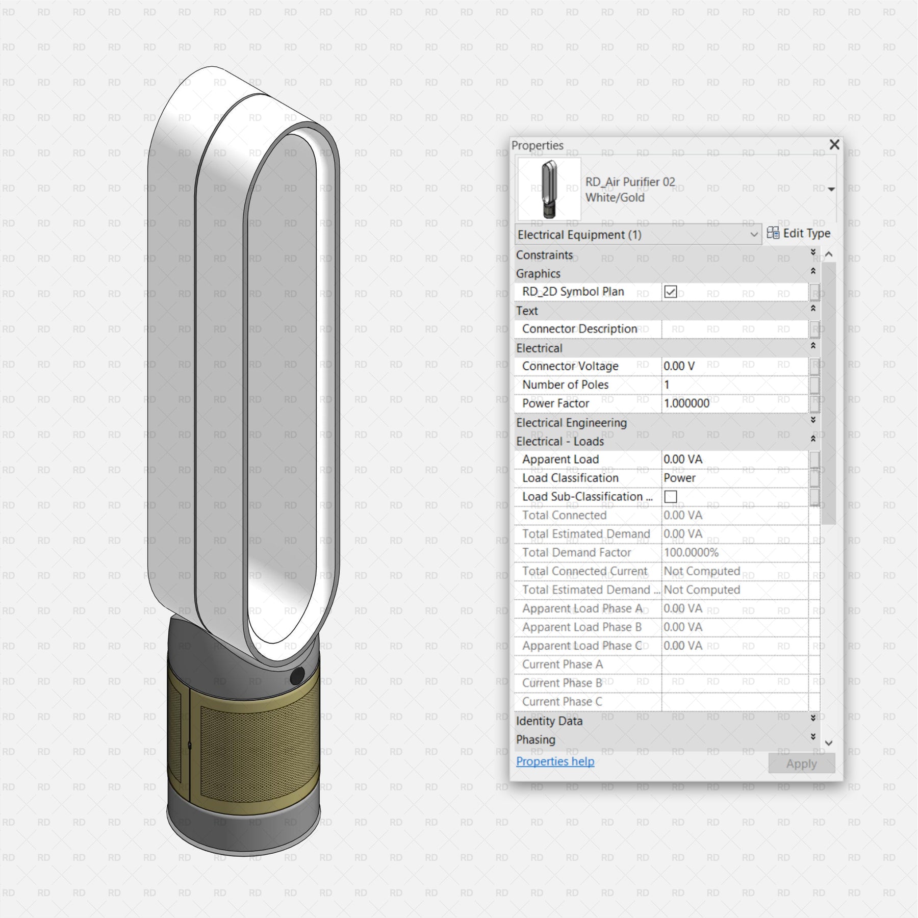 Revit AC, Radiators, Fans Air Purifiers Families | RD Studio