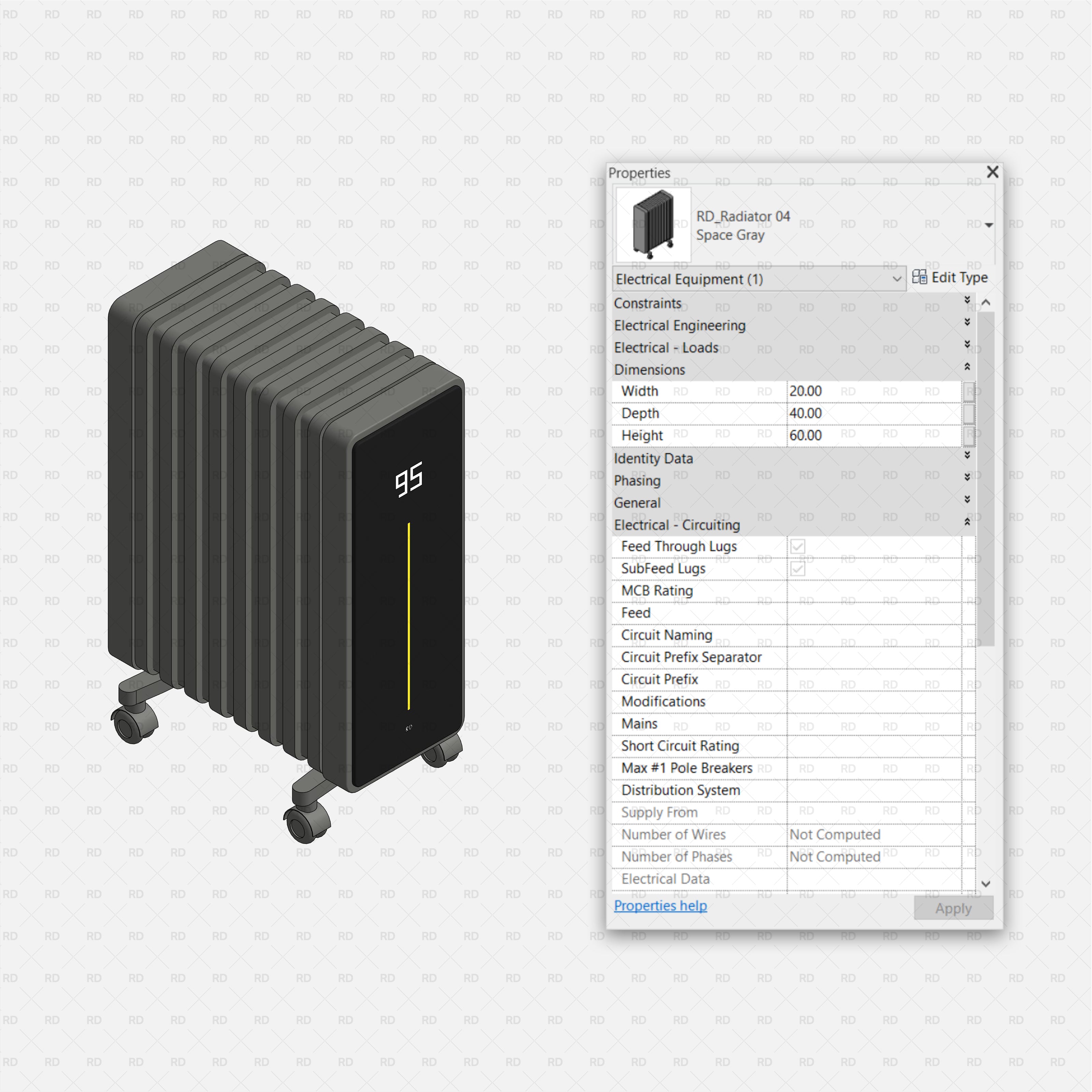 revit radiator