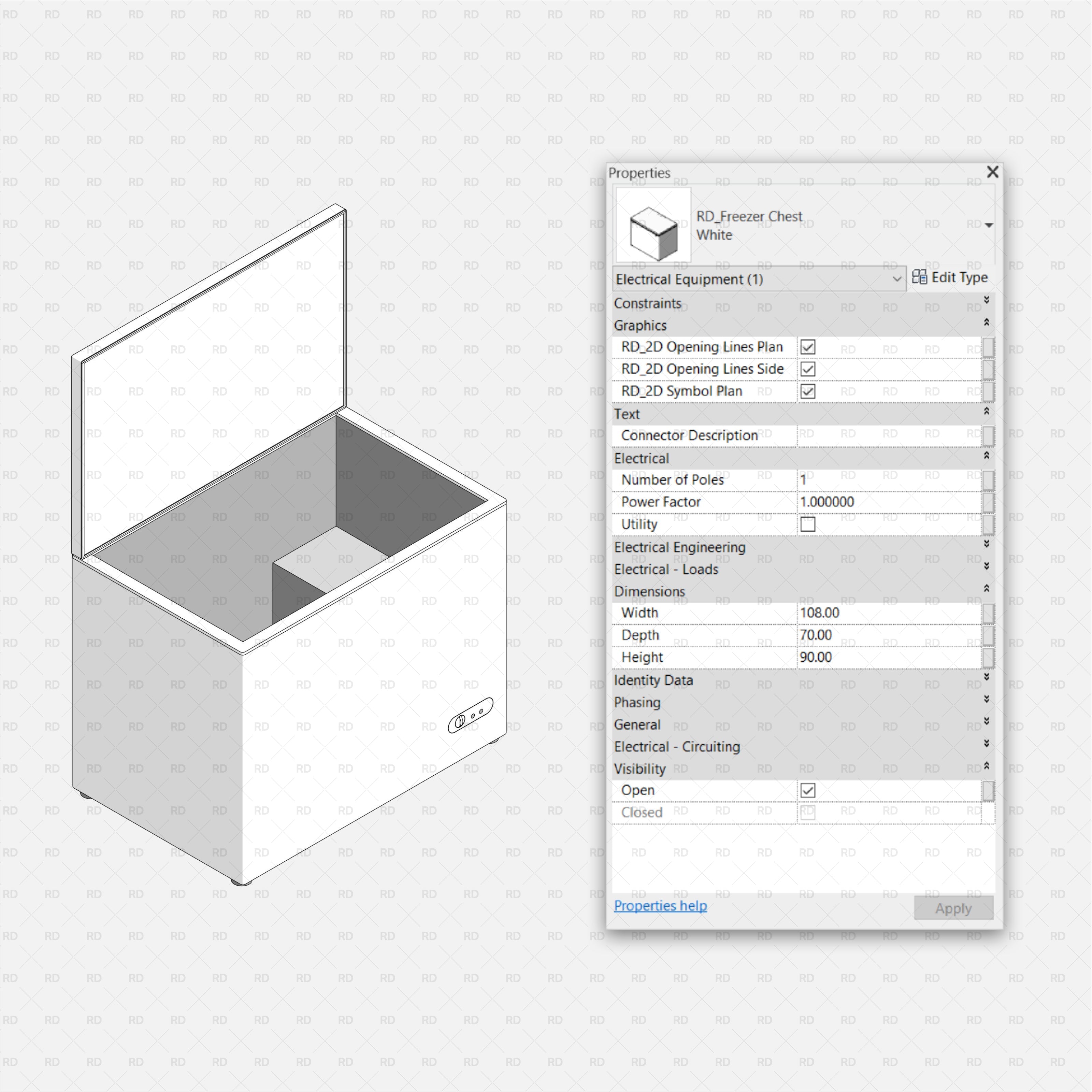 revit freezer chest