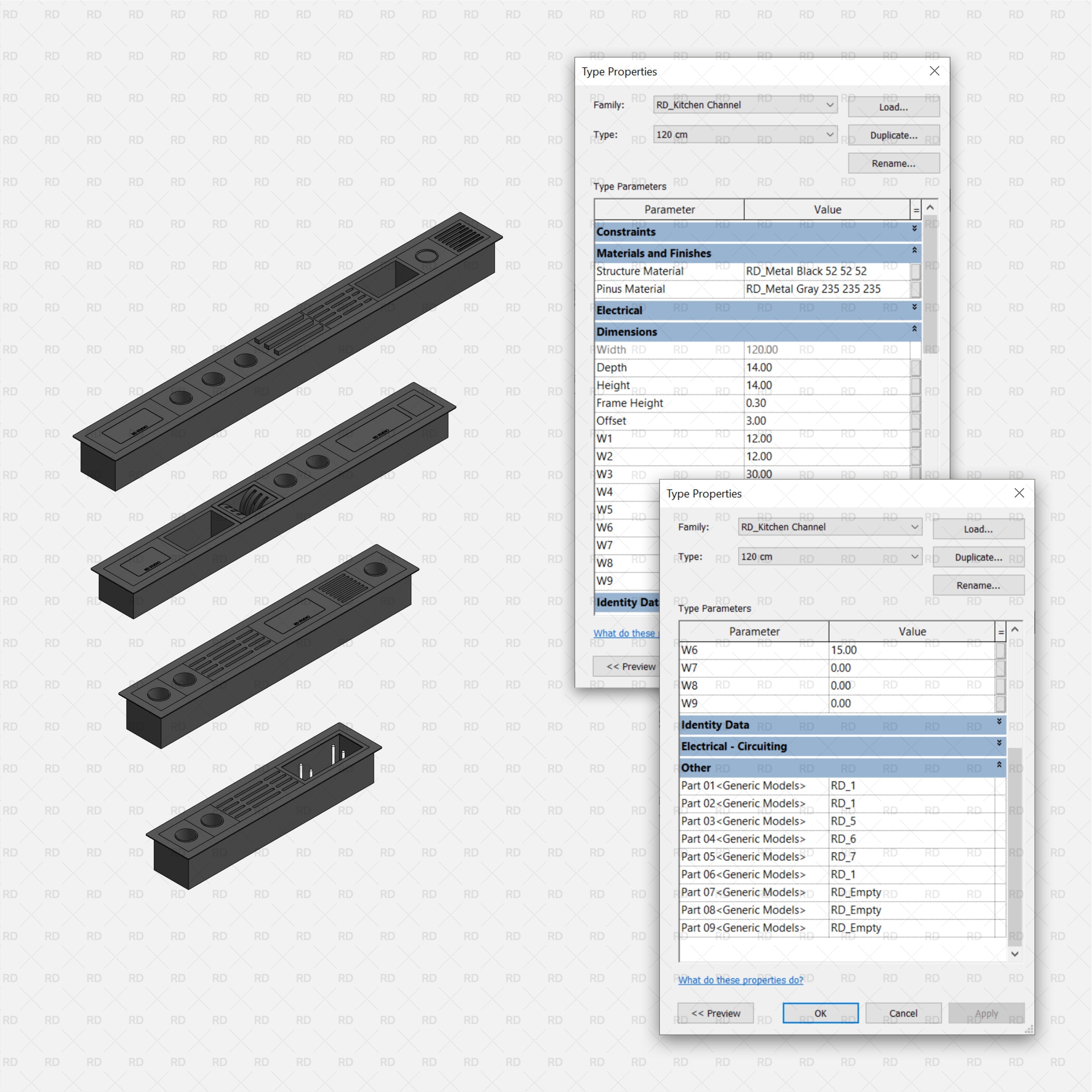 revit kitchen channel