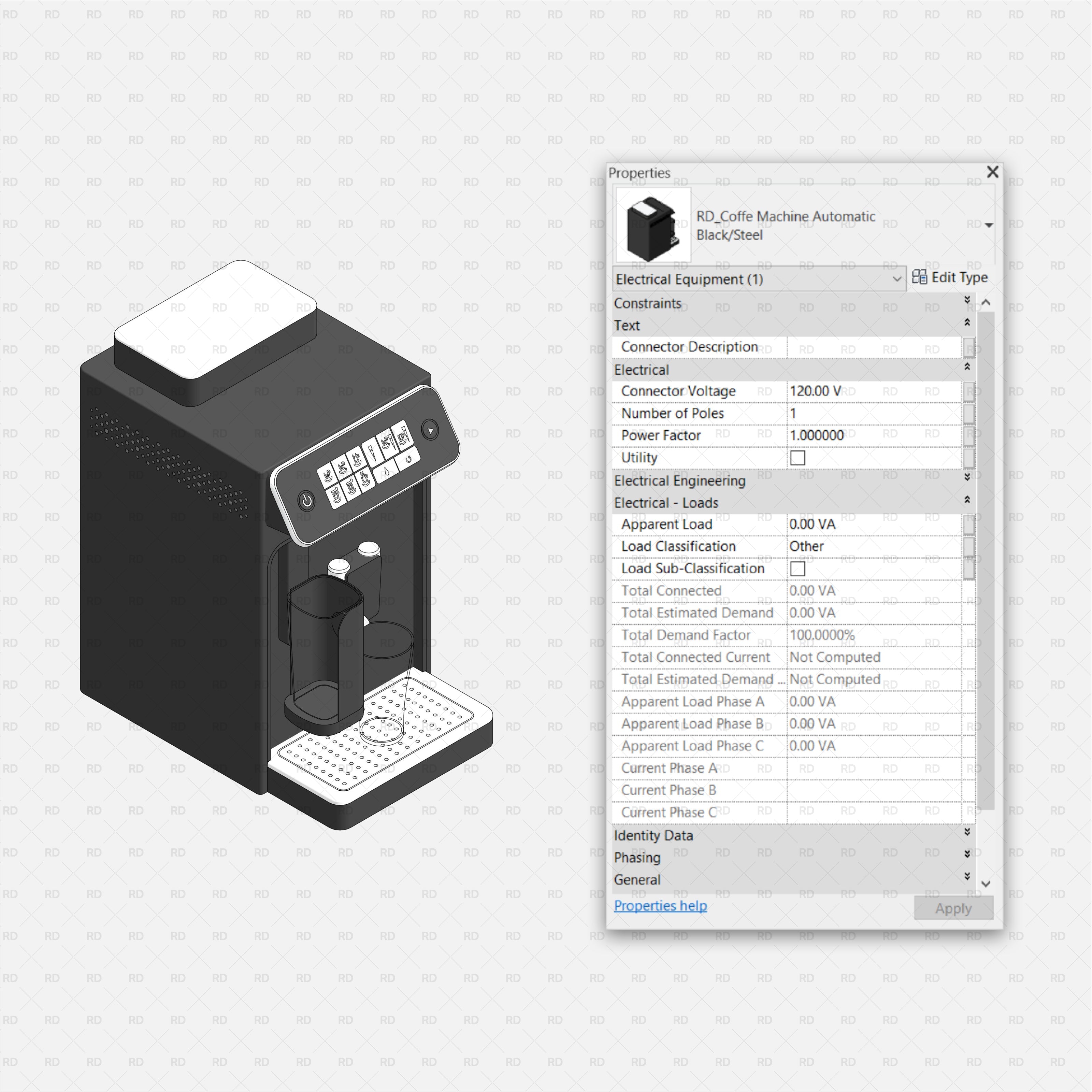 revit coffee machine