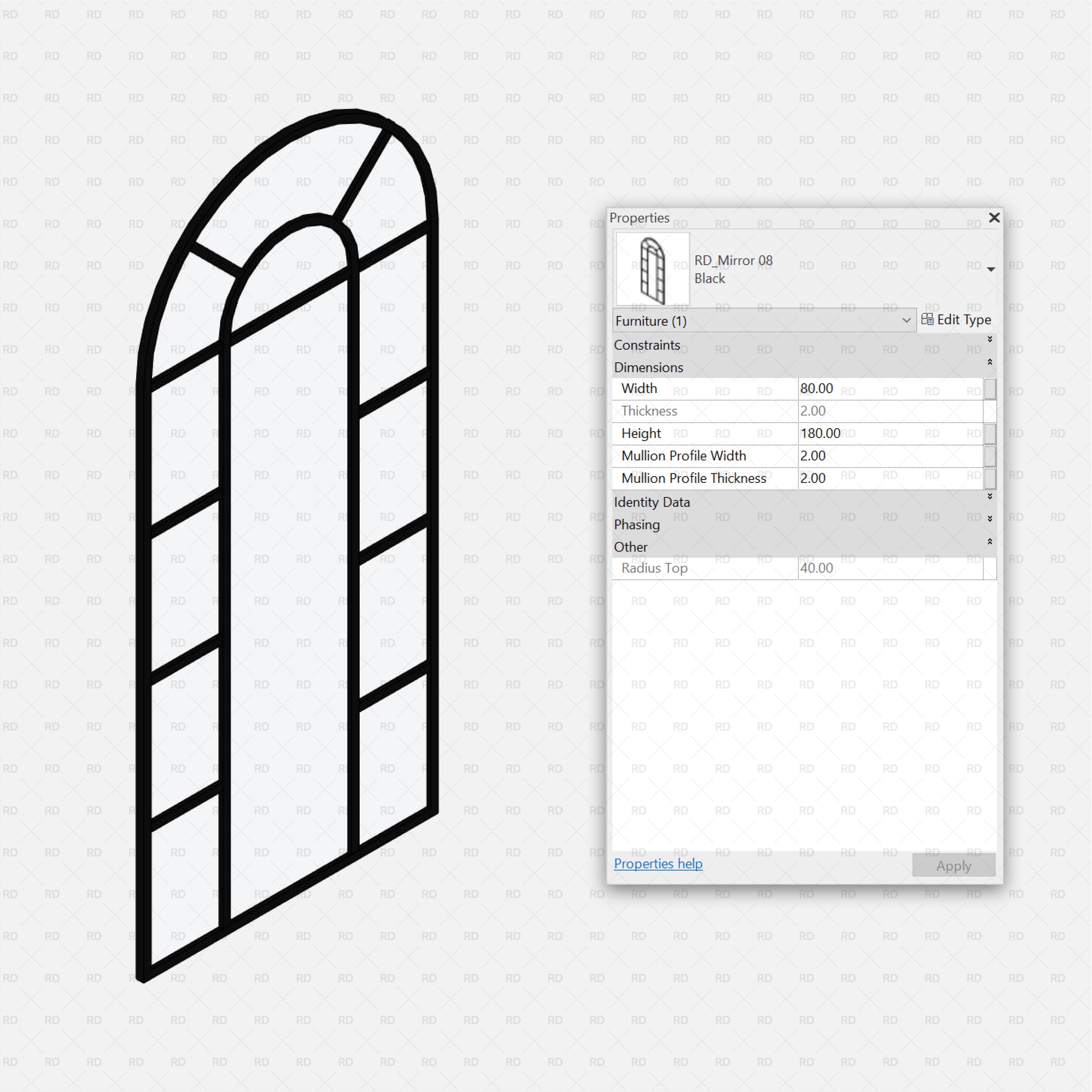 download revit mirror arc