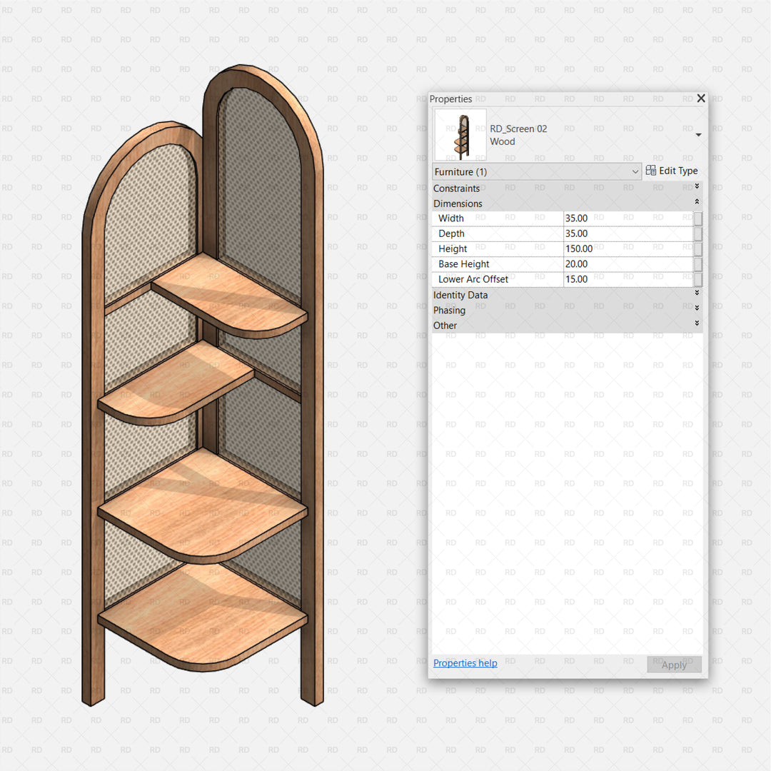Download Free Revit Partition Wall Family | RD Studio