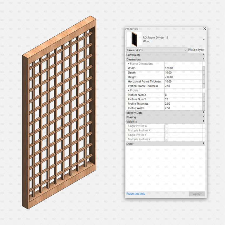 Download Free Revit Partition Wall Family | RD Studio