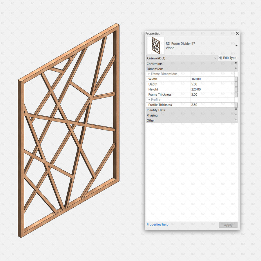 Download Free Revit Partition Wall Family | RD Studio