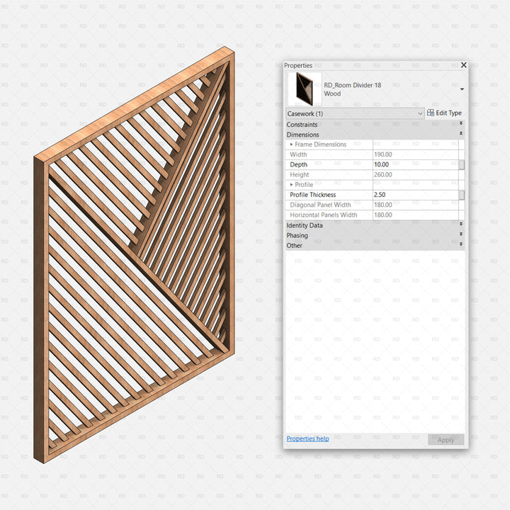 Download Free Revit Partition Wall Family | RD Studio