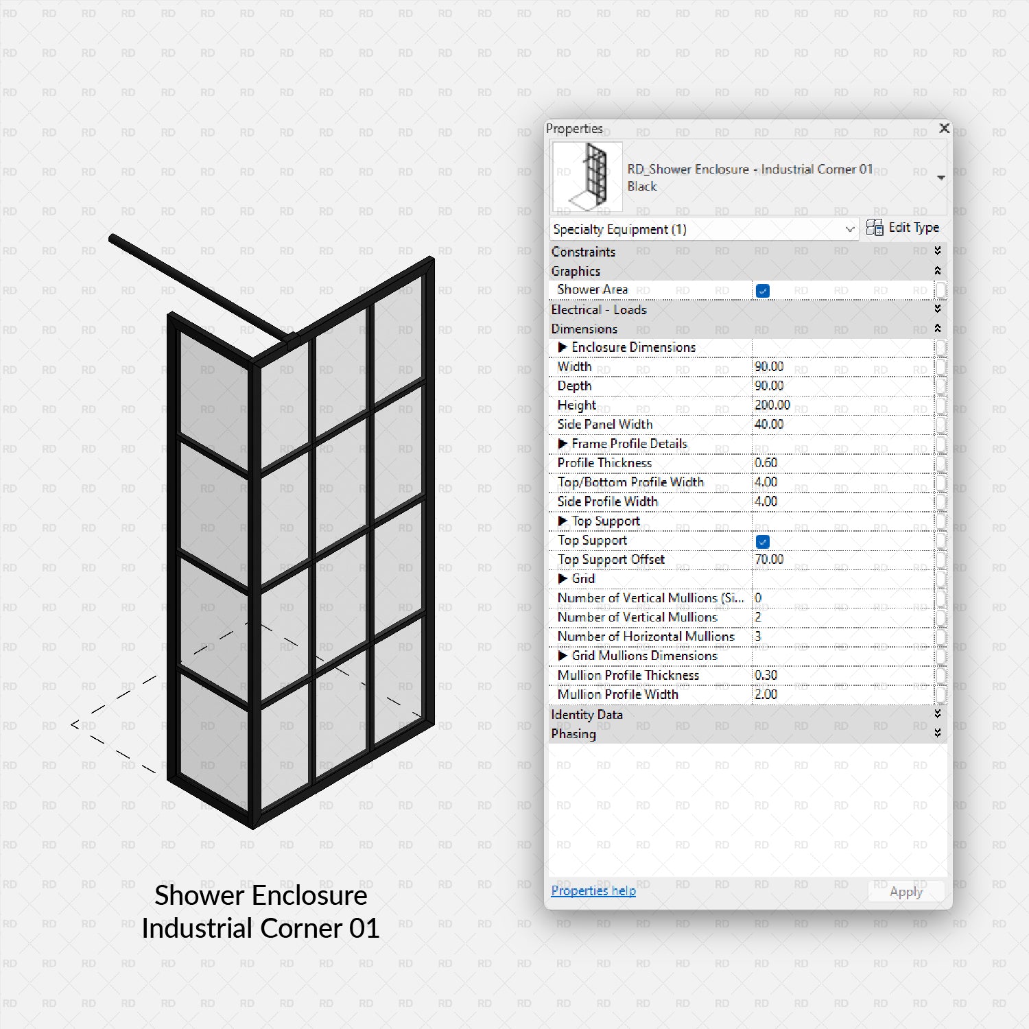 revit industrial corner family