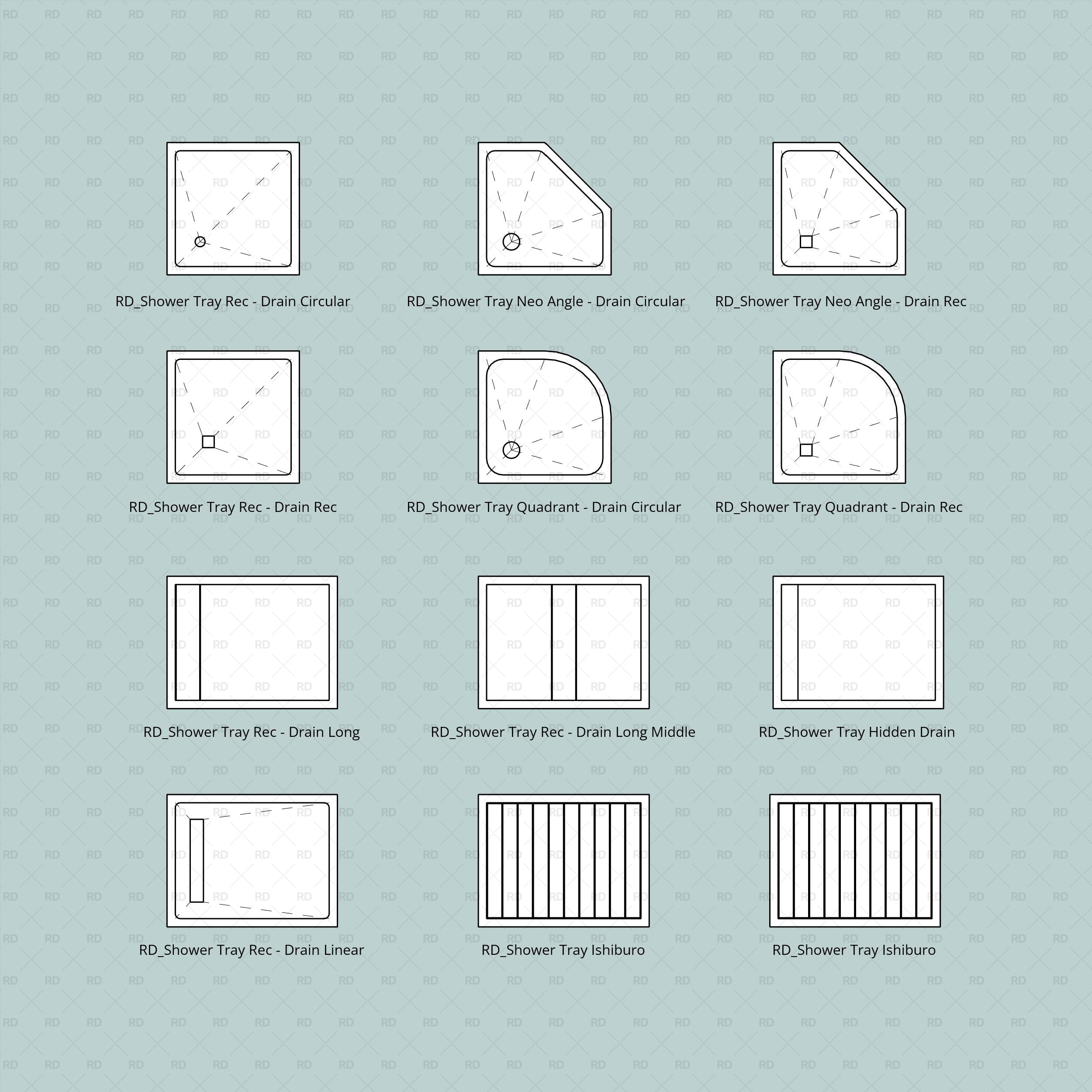 revit shower tray