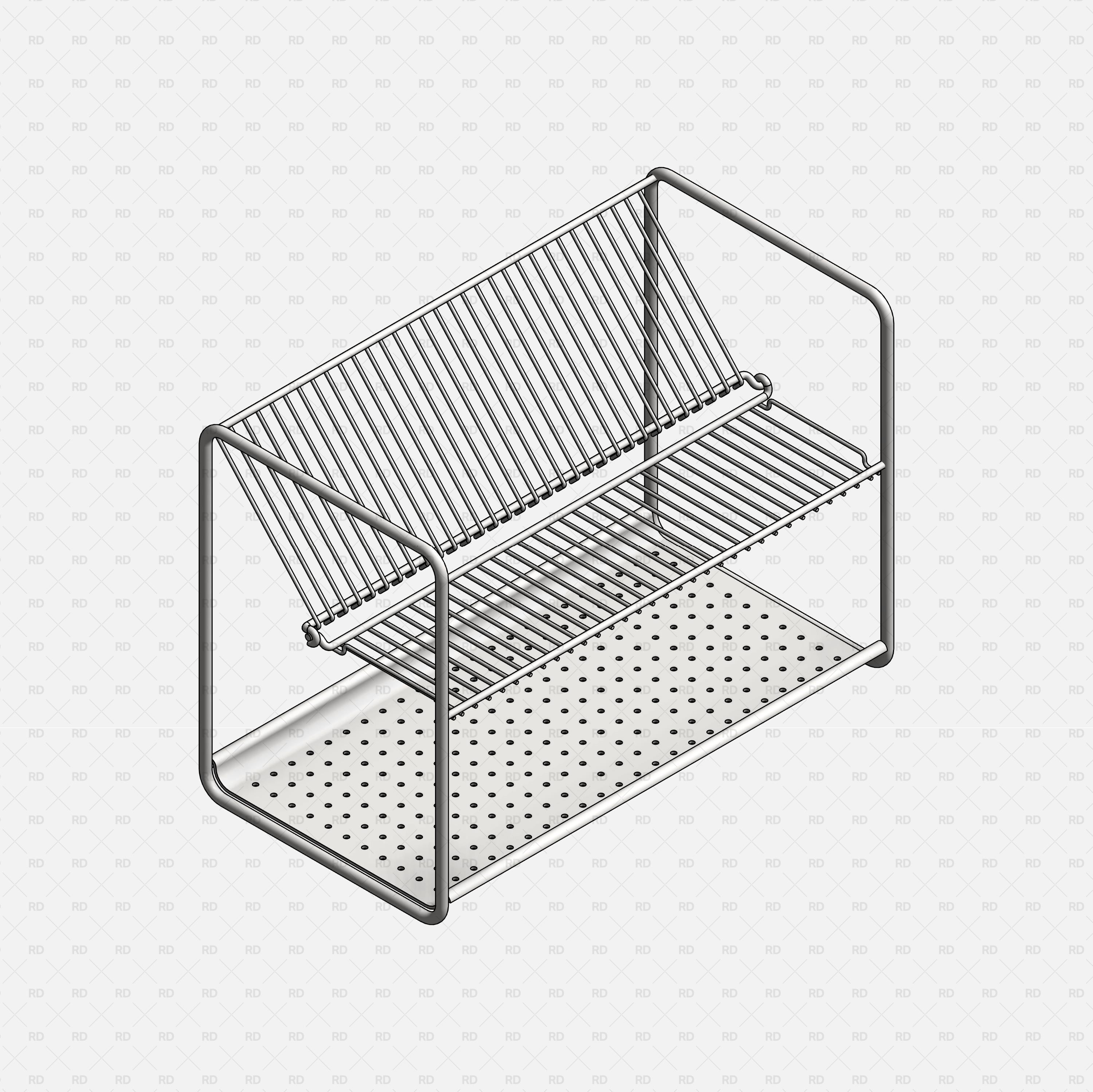 Revit IKEA ORDNING Dish Drainer