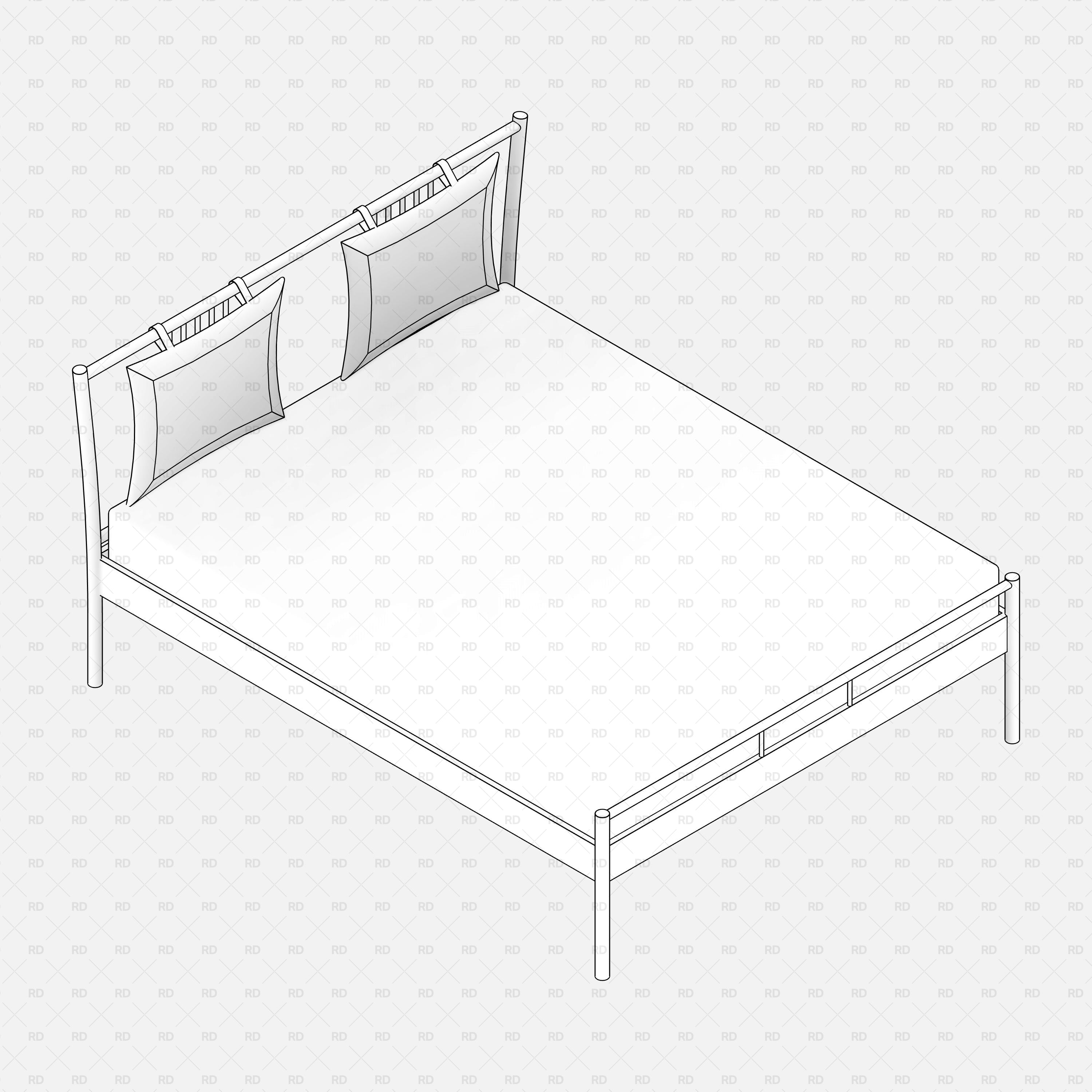 Free Revit Bed