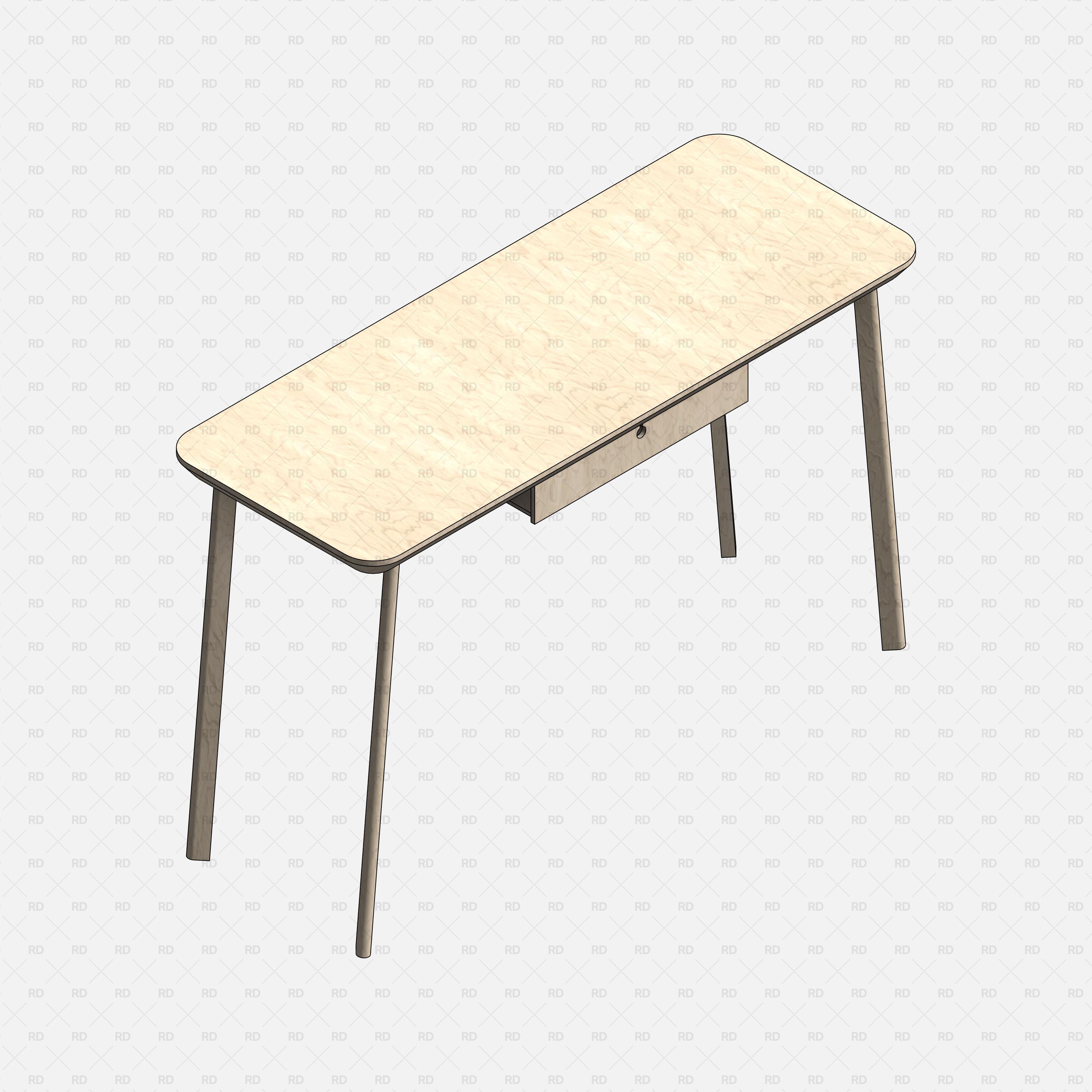 Revit IKEA LISABO Desk