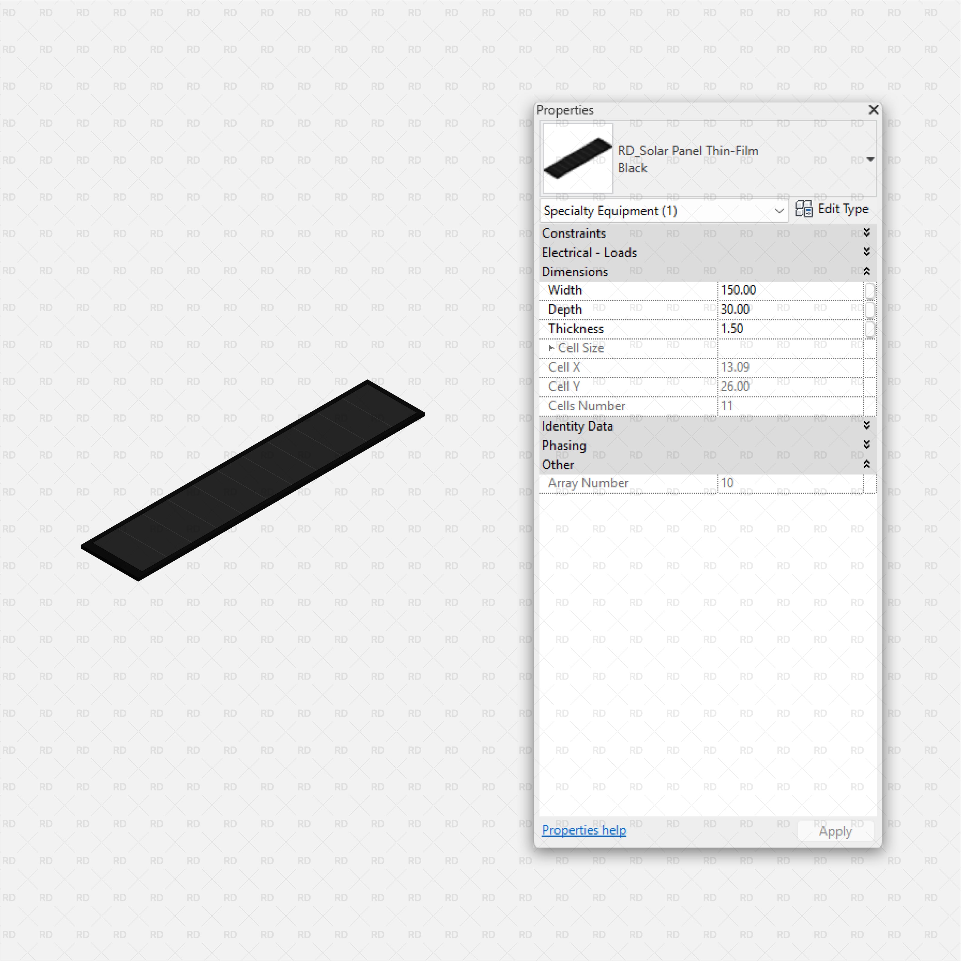 download revit solar panel family thin film