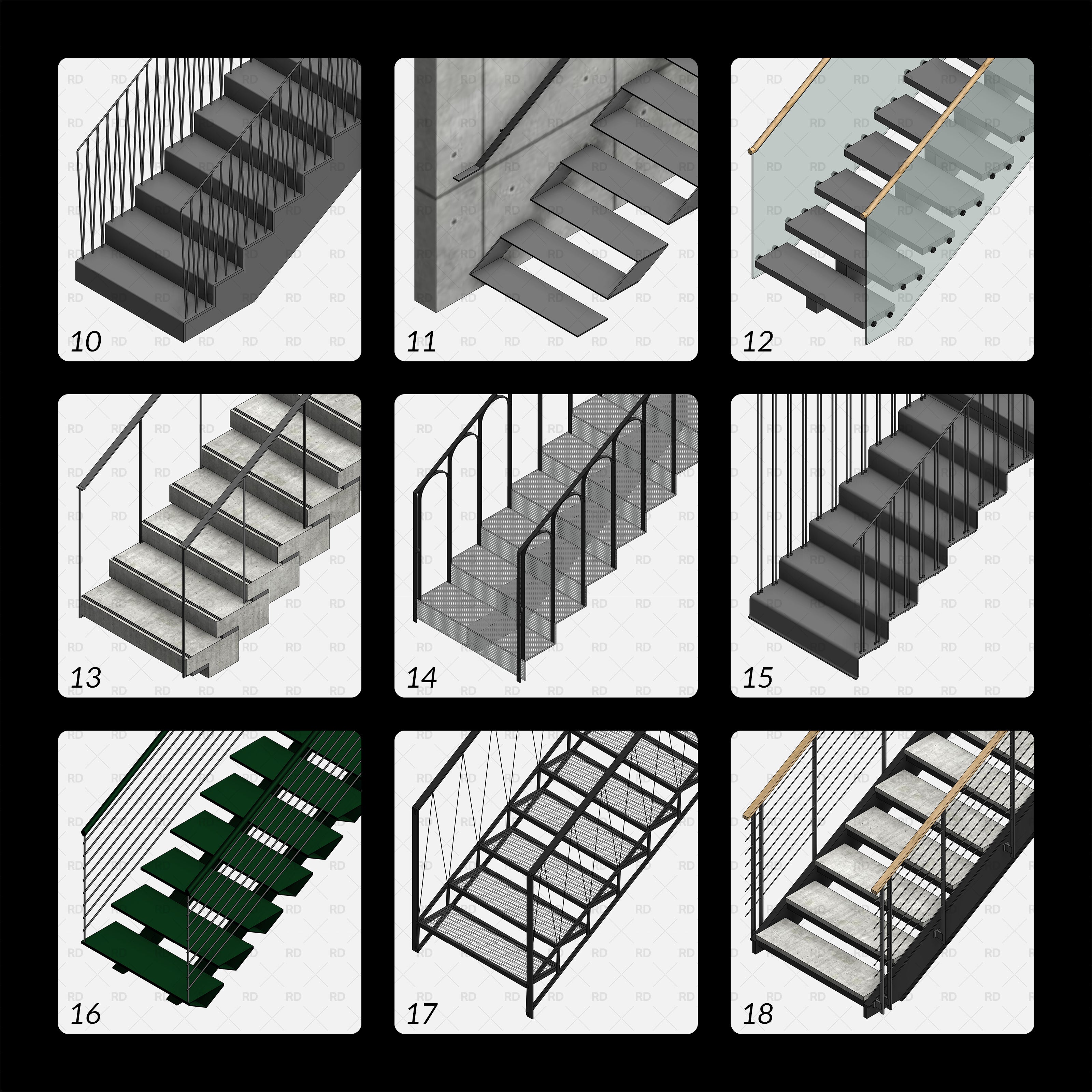 download revit advanced stairs 