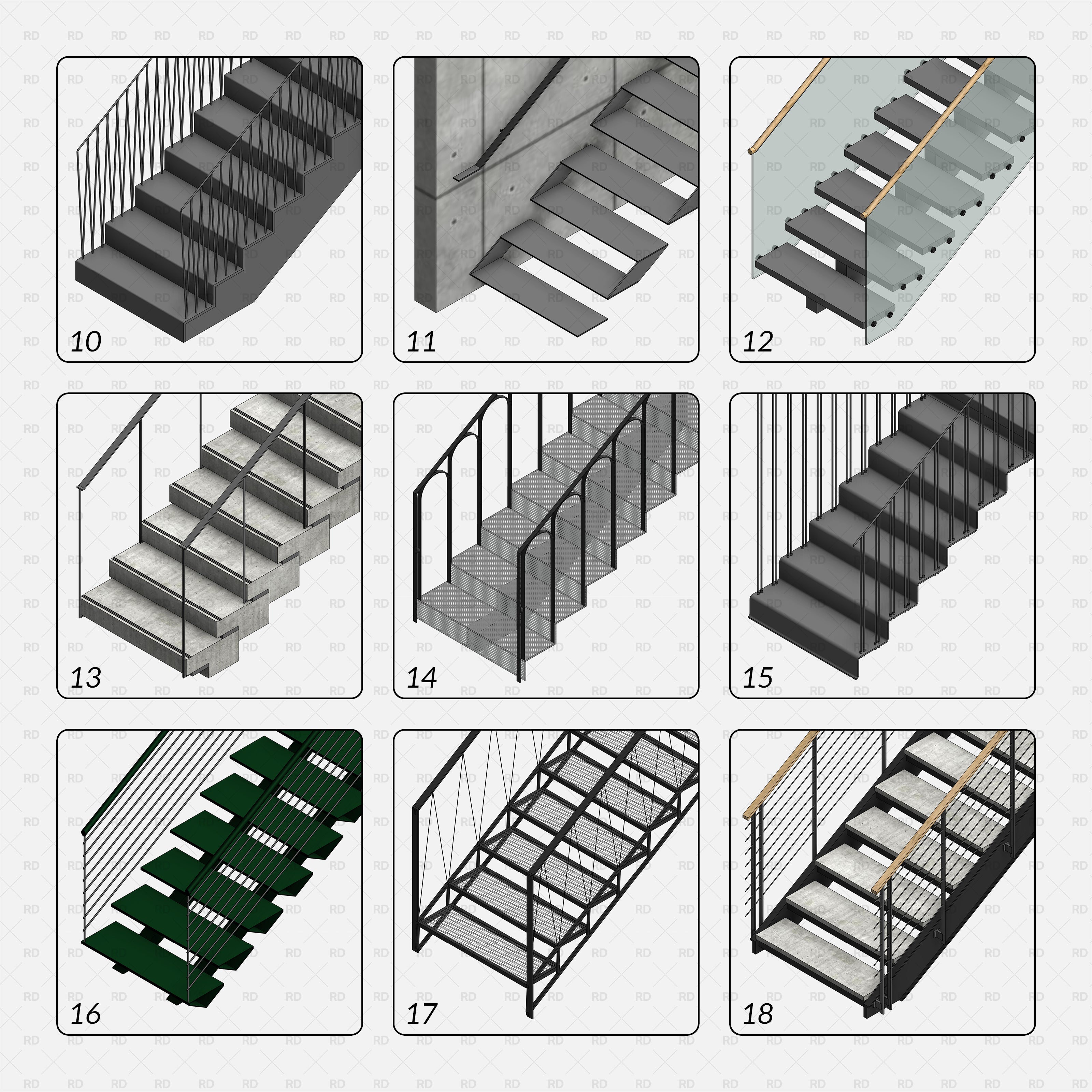 download revit stairs