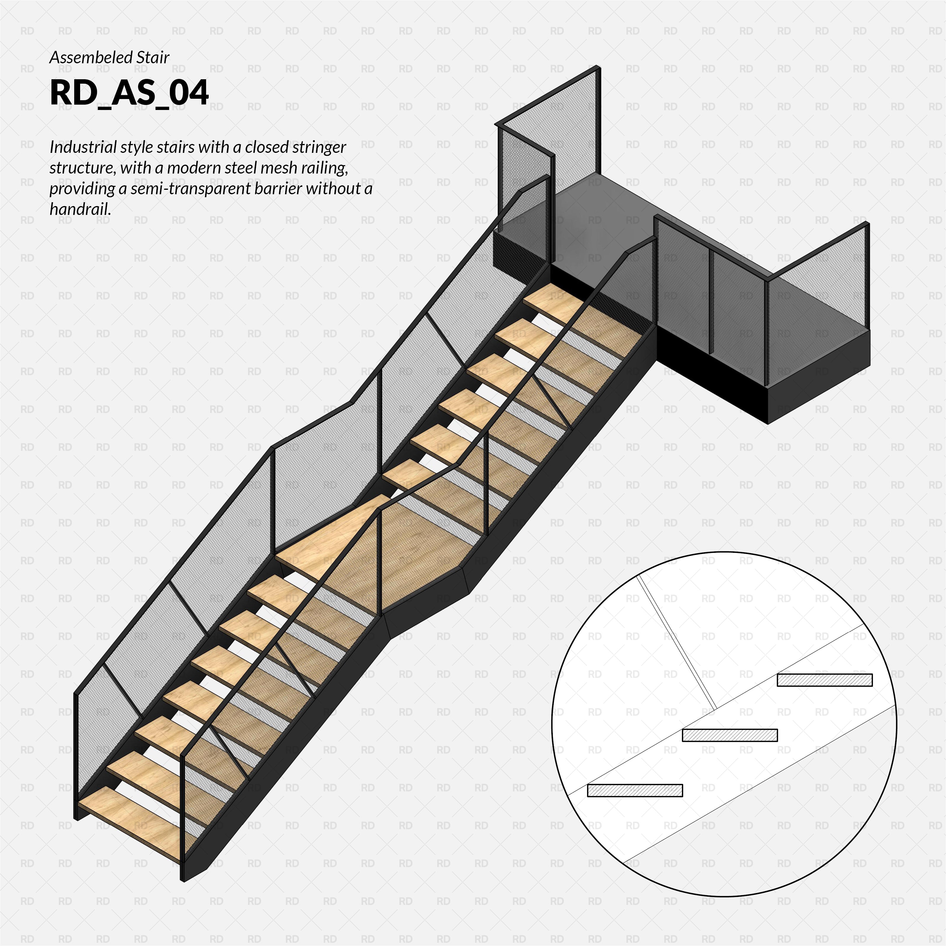 revit stairs railings