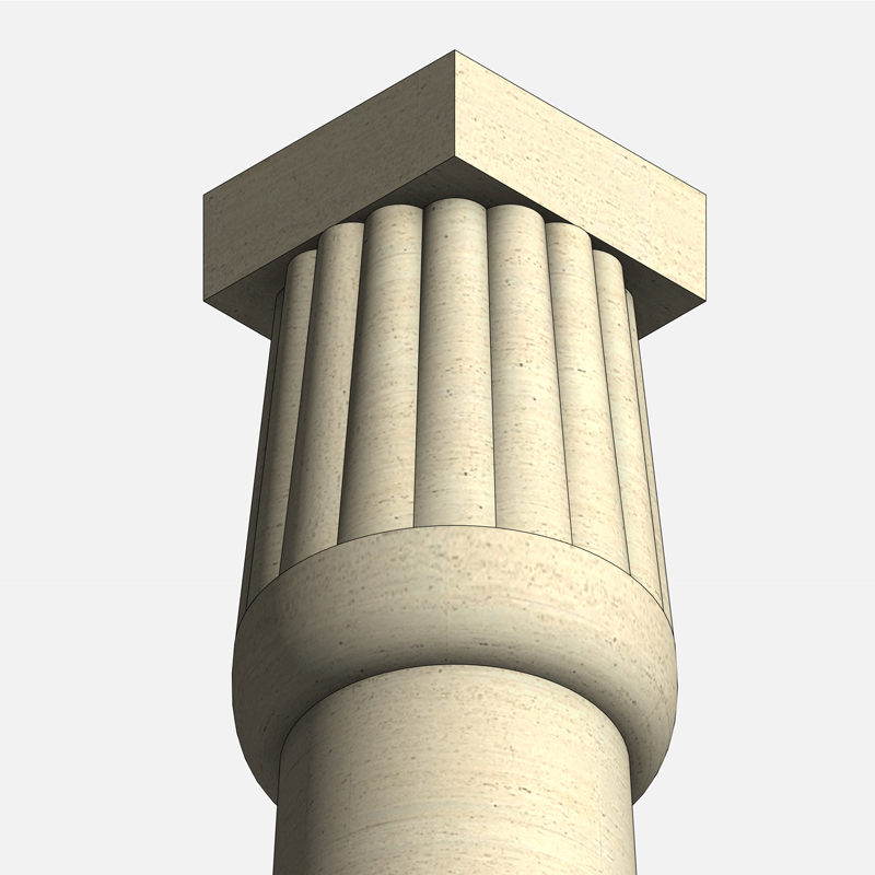 Revit classical stone columns Pack RD Studio BIM blocks rfa all kinds of crowns of column