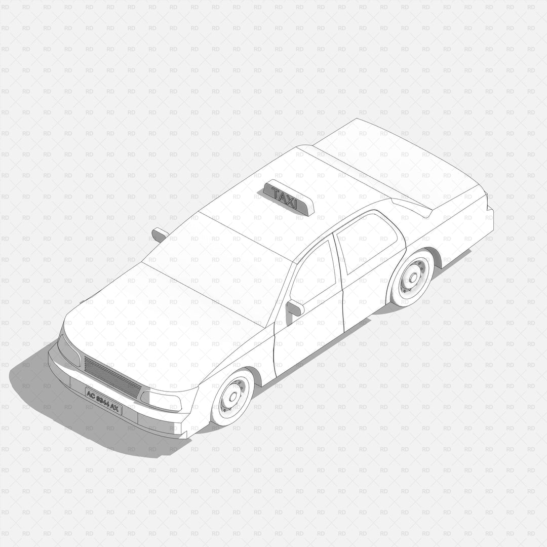 Revit 3D Vehicles | Taxi | Revit Dynamo
