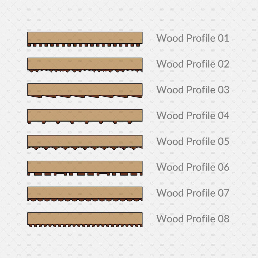 Revit Parametric Wood Panels (16 Profiles) | RD Studio