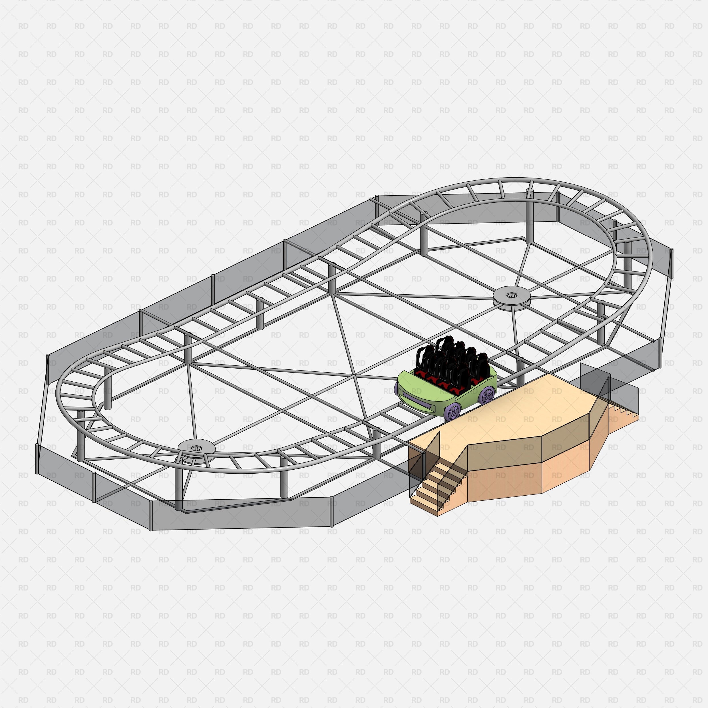 download revit amusement park drifter family 