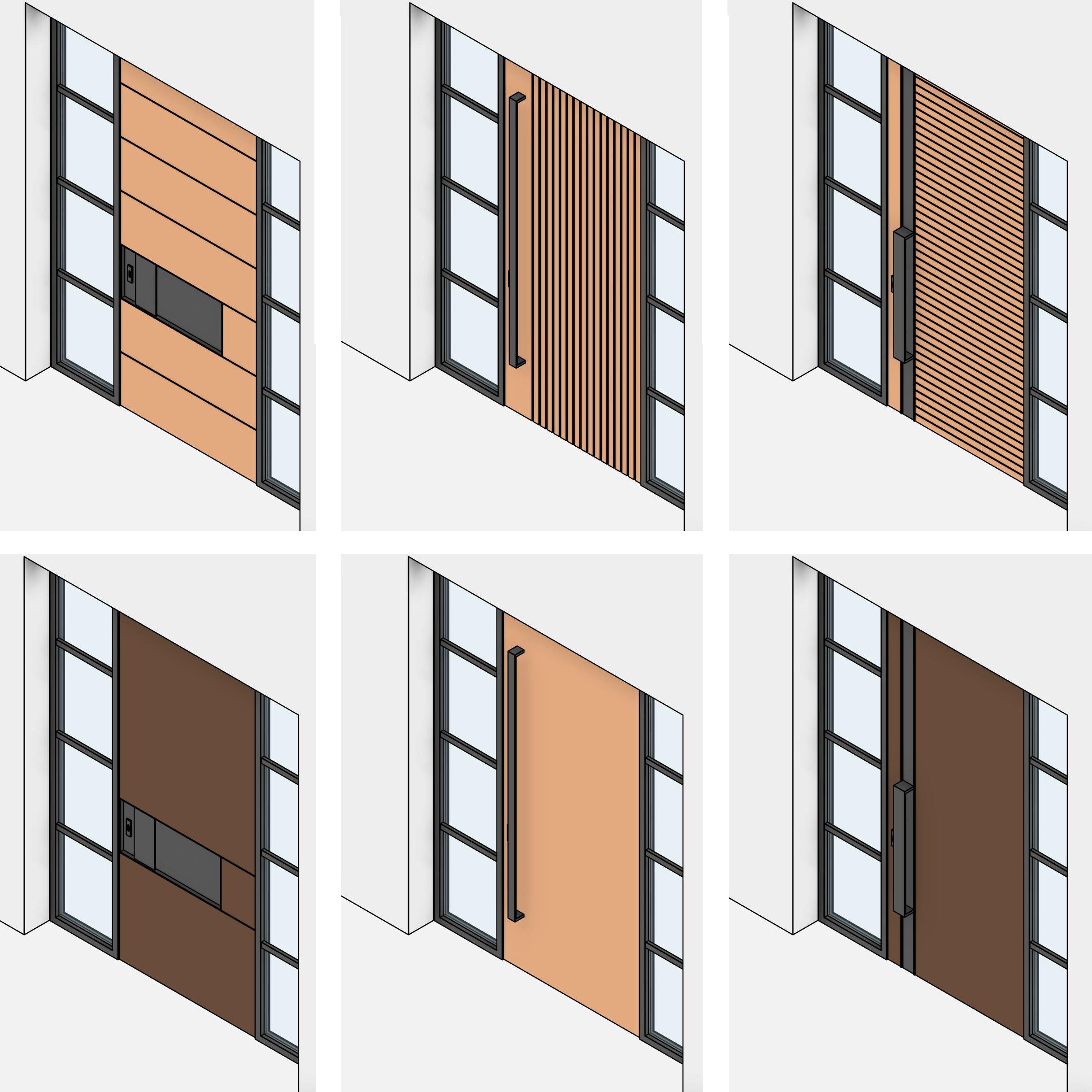 revit door families entrance