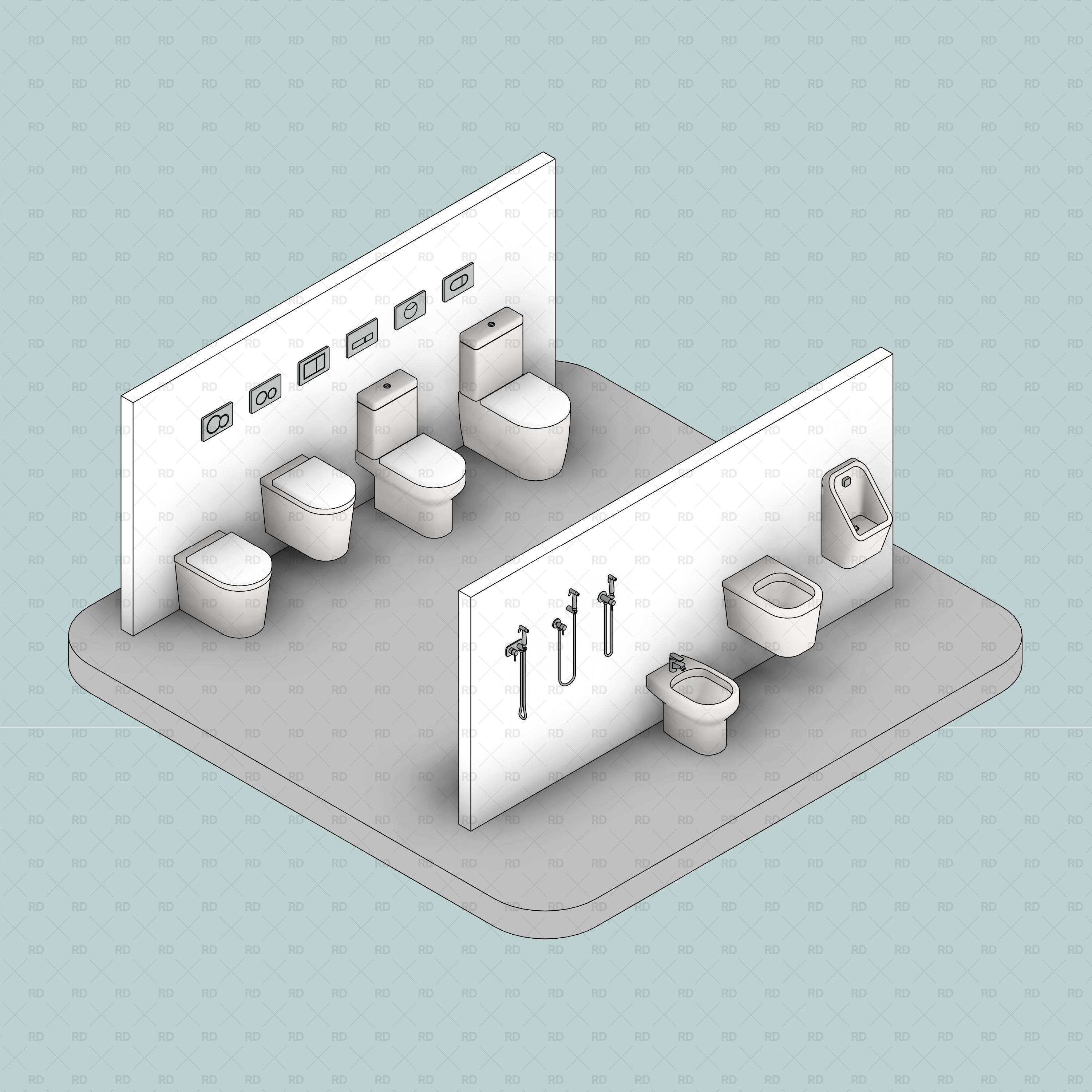 revit toilet family