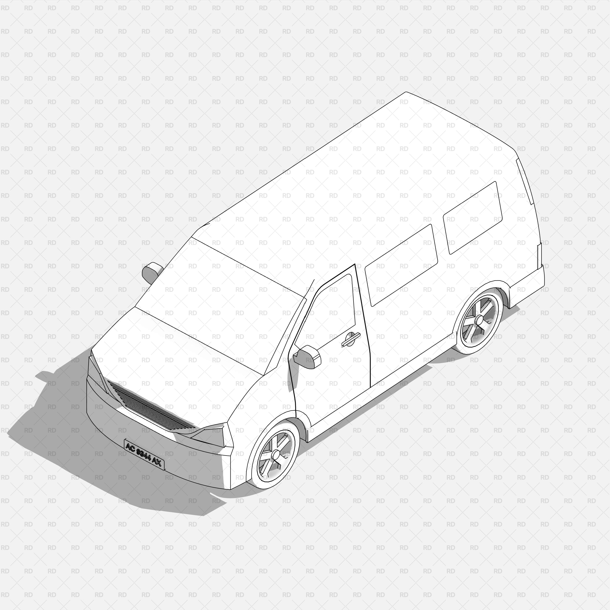 Revit Vehicle - Van - RD Studio