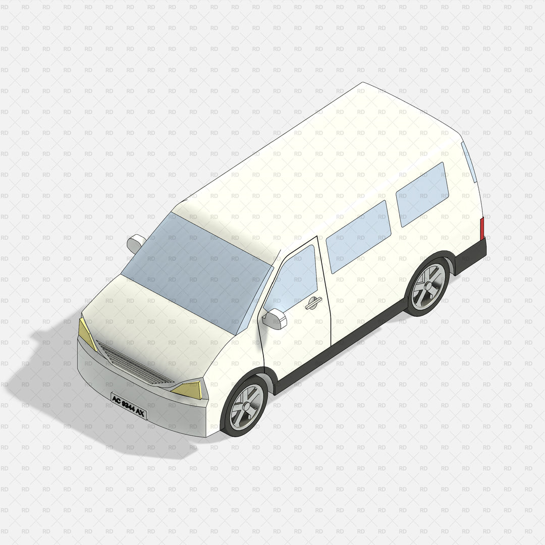 Revit 3D Vehicle - Van | Download Vehicles and Cars Revit Families ...