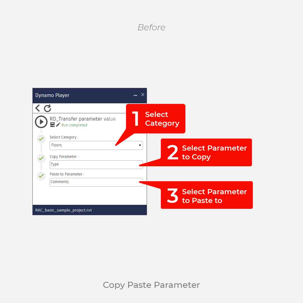 Dynamo Script: Copy Paste Parameters Value (Text/Number) | Revit Dynamo