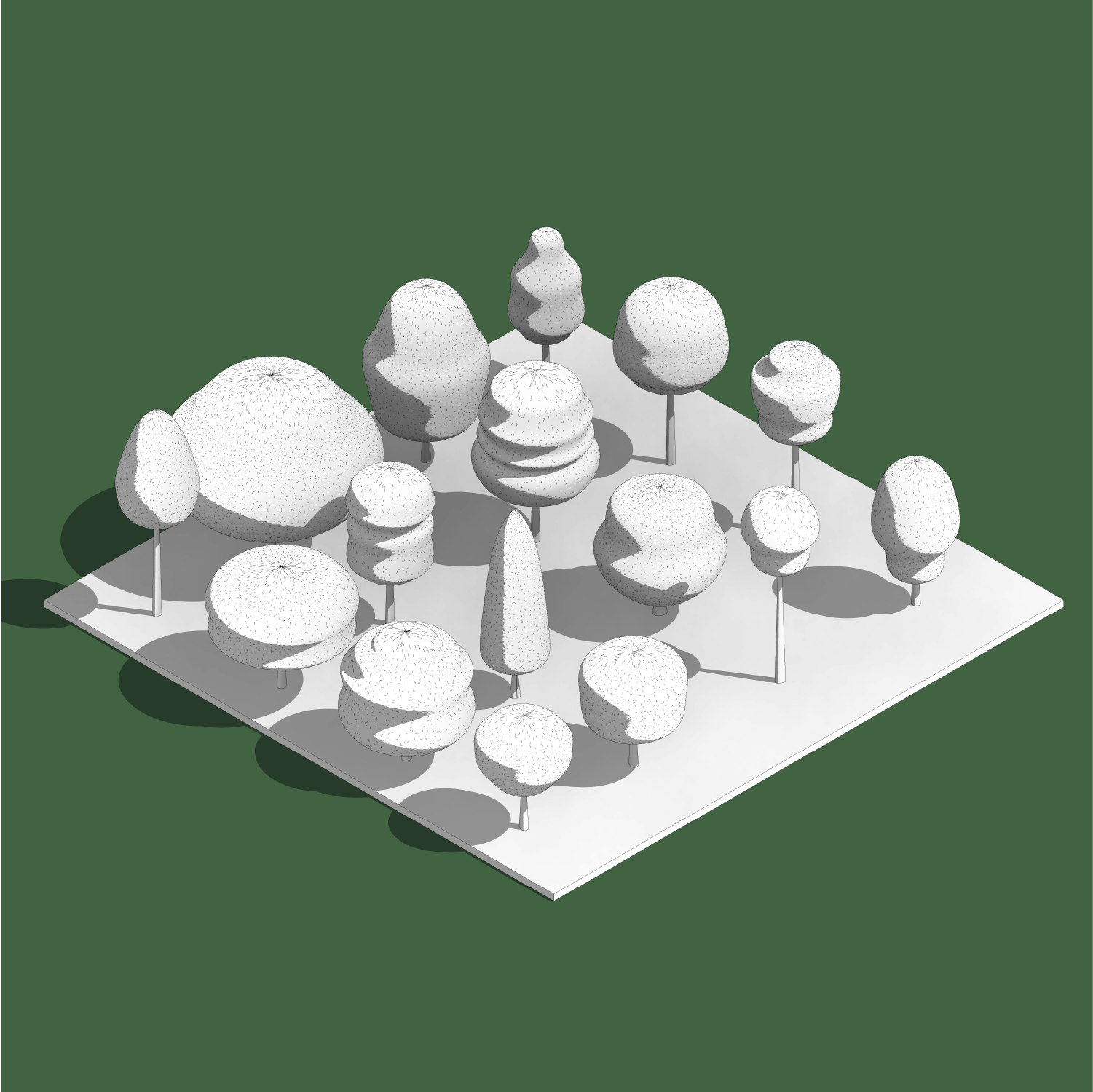 Rpc Trees Download Revit Tree Families (16 Trees) Concept and RPC | RD Studio
