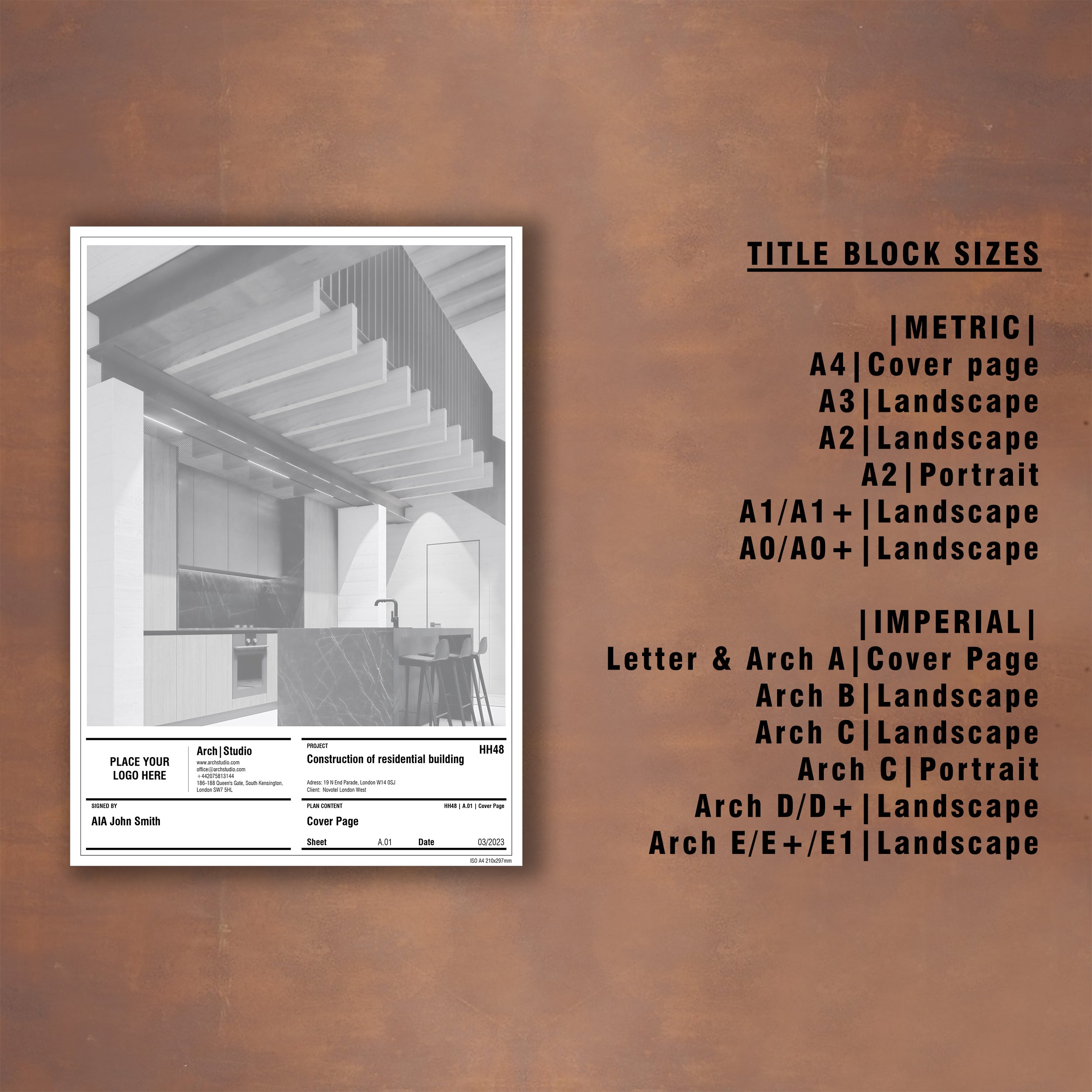 revit title blocks family