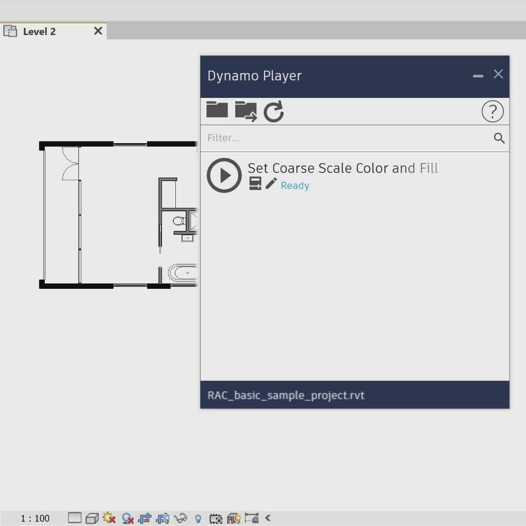 Set Walls Coarse Scale Fill Color and Pattern