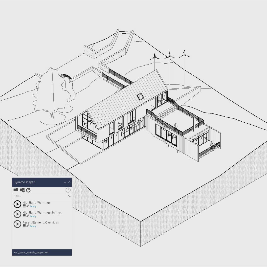 Dynamo revit Highlight Warnings