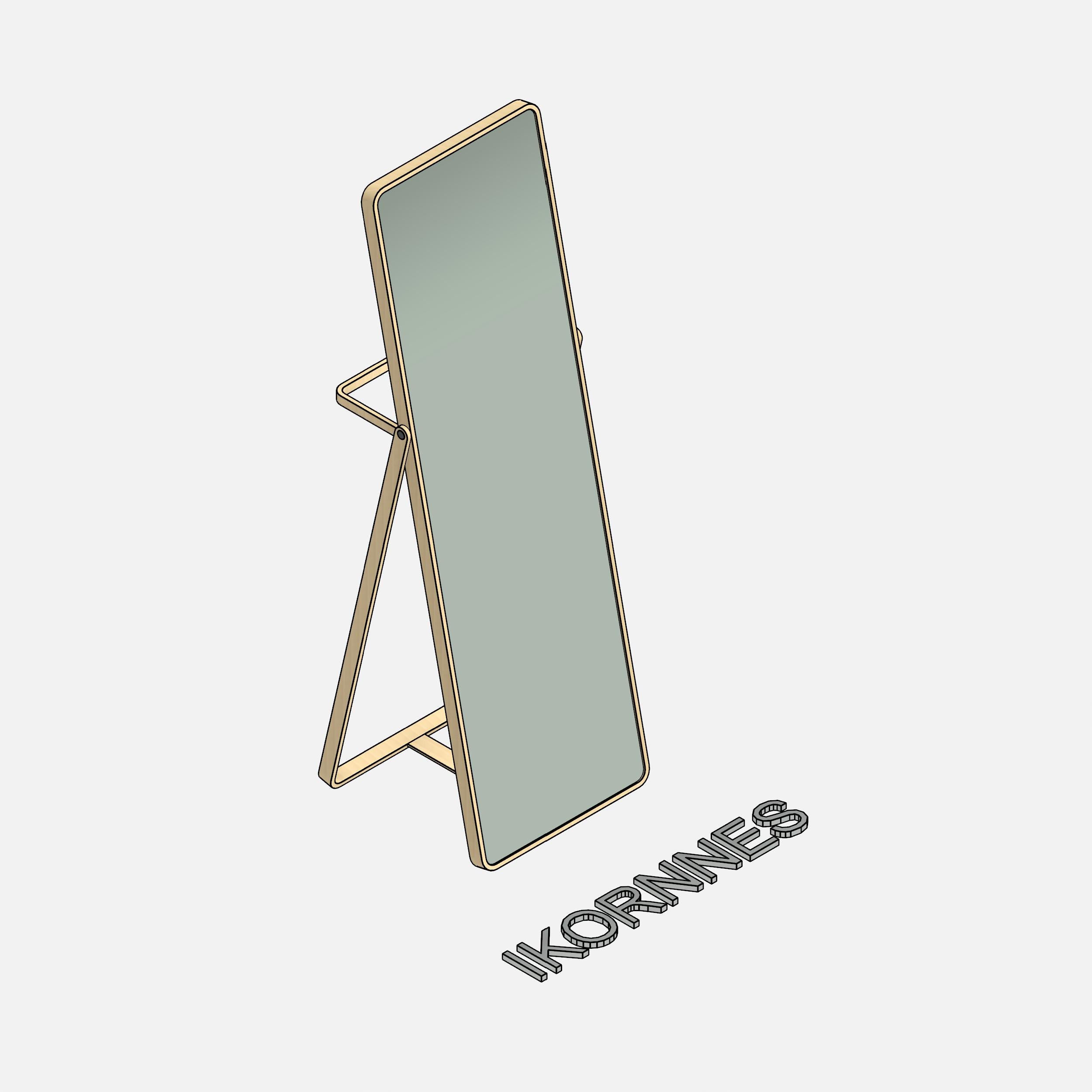 IKEA IKORNNES Floor Mirror revit