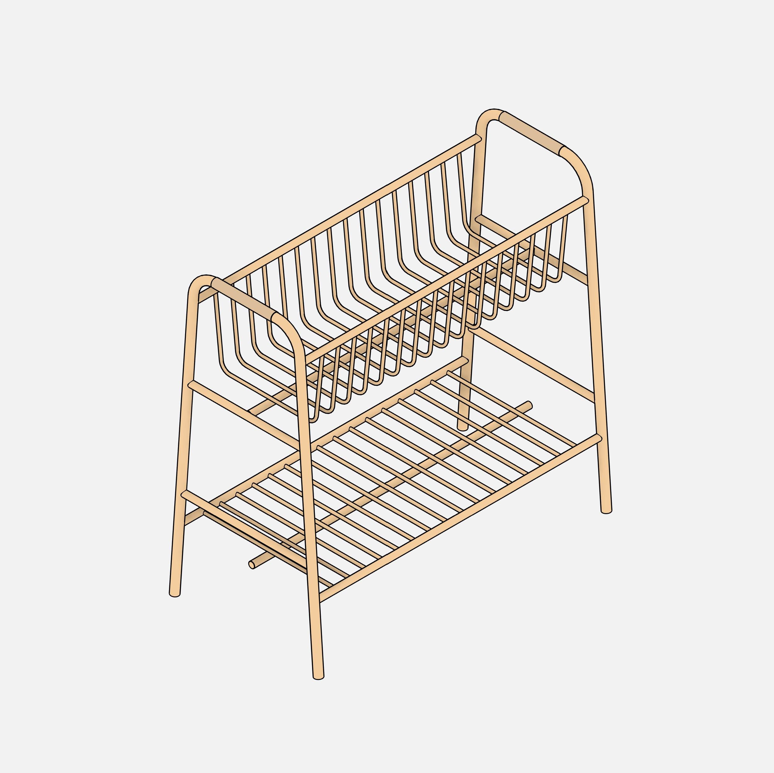  IKEA BUSKBO Plant Stand  revit 