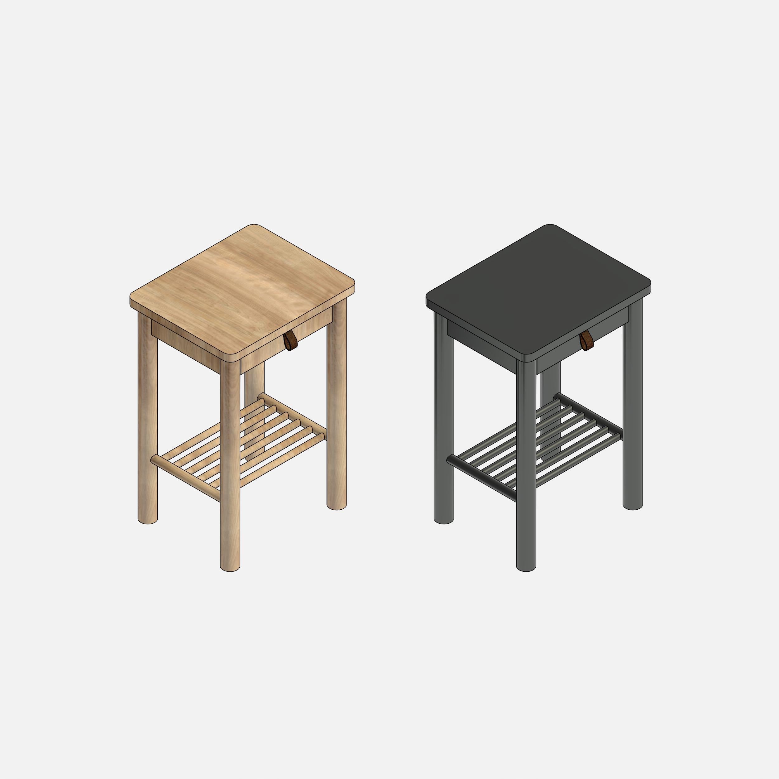 Revit Family of IKEA BJÖRKSNÄS Nightstand