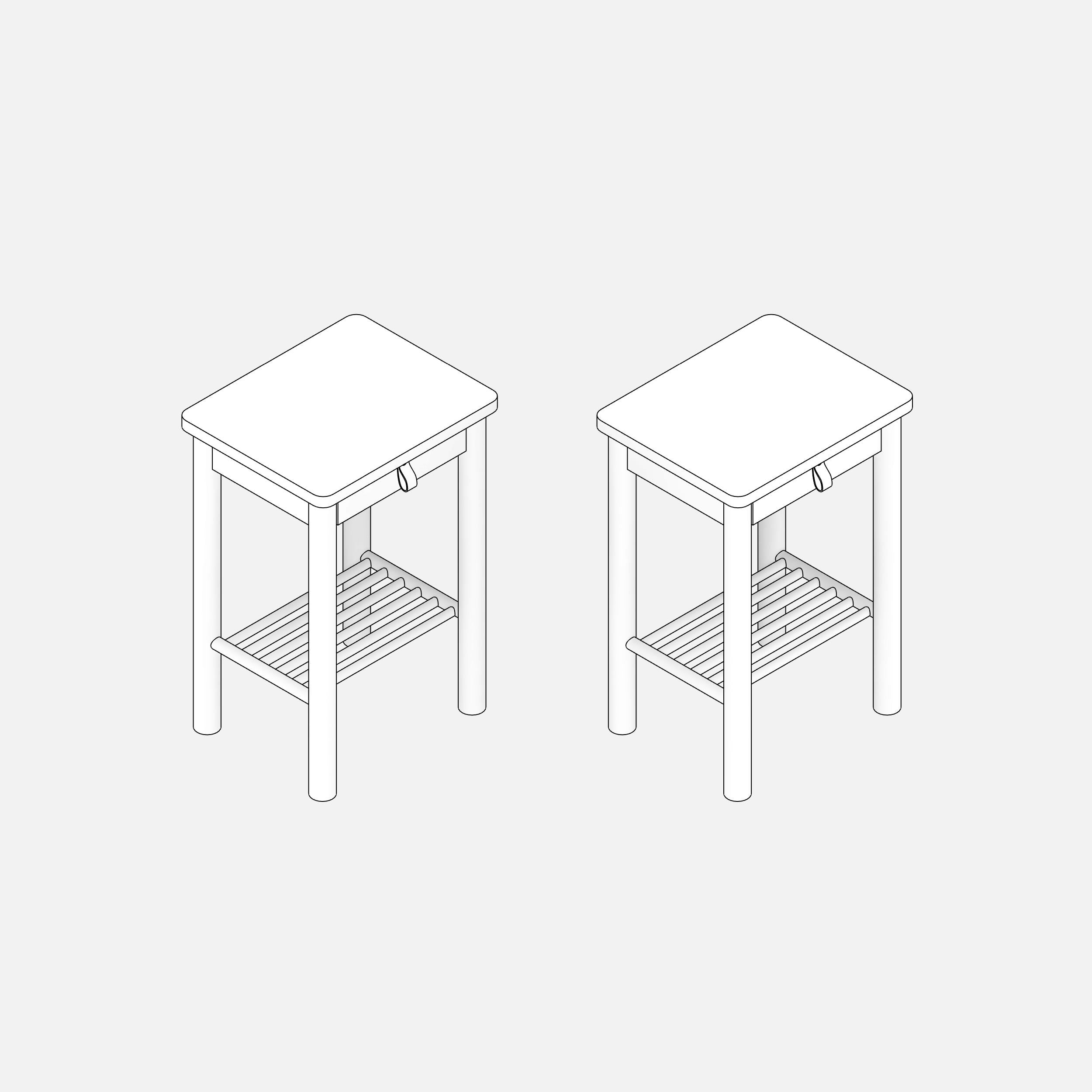 Revit IKEA BJÖRKSNÄS Nightstand