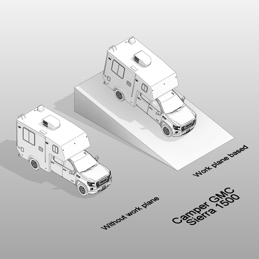 Revit 3D Vehicle: Camper GMC Sierra 1500 | Download Car Family | Revit ...