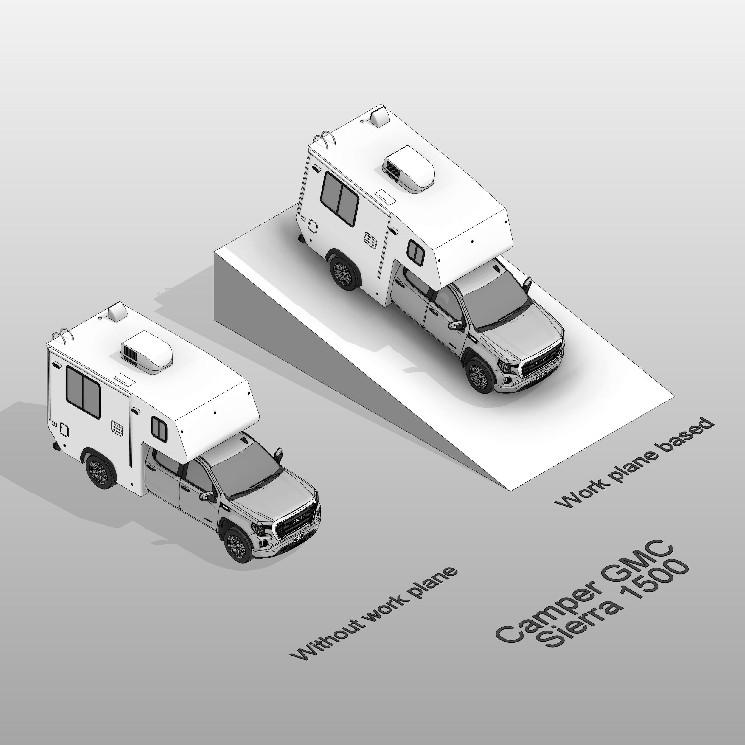 Revit car Camper GMC Sierra 1500