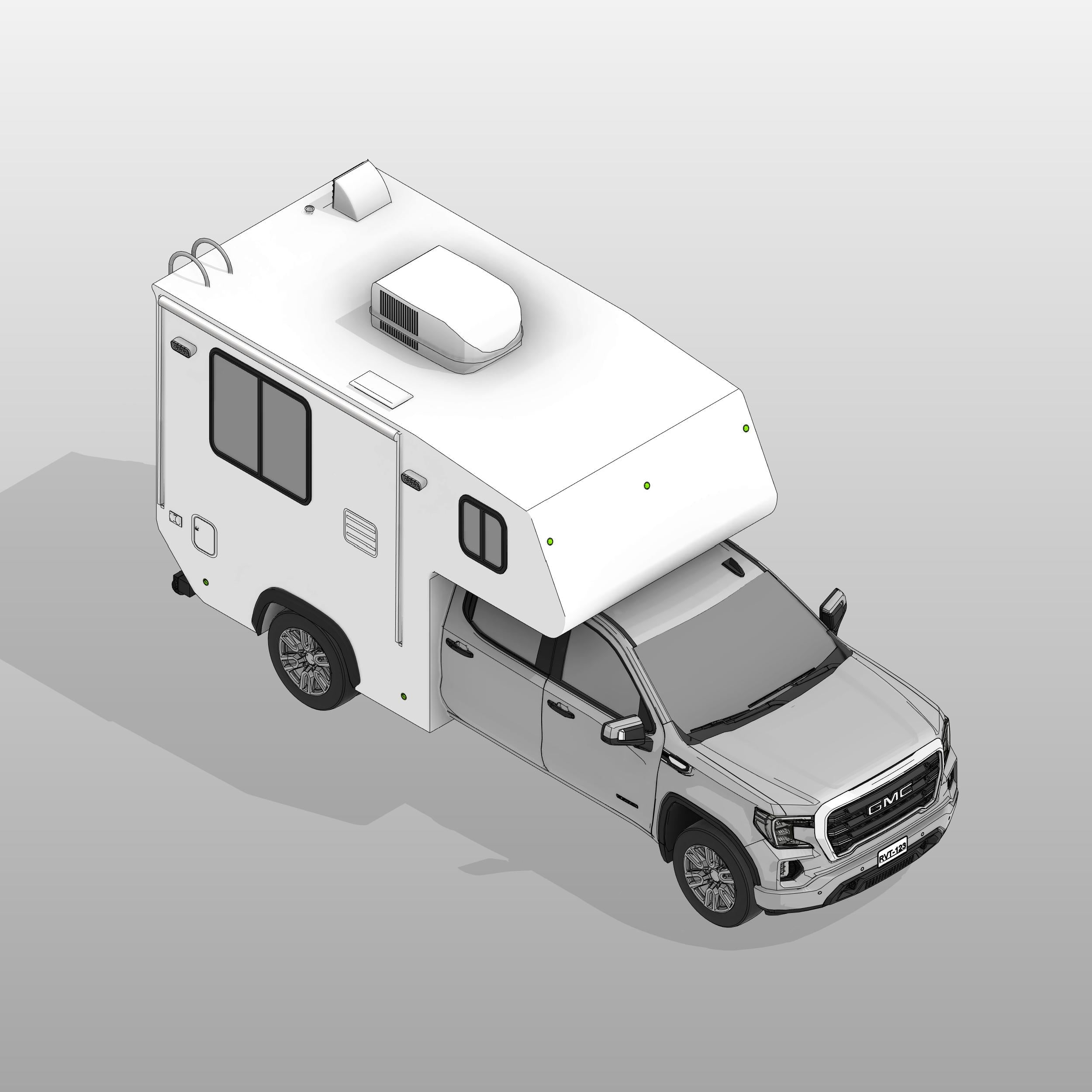 Revit car Camper GMC Sierra 1500